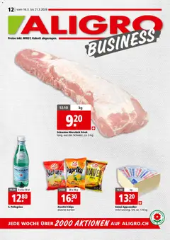 Aligro aktionen Business Schlieren, Gossau SG, Frauenfeld, Rapperswil-Jona, Sargans, Bern ab 16.03.2026 gültig