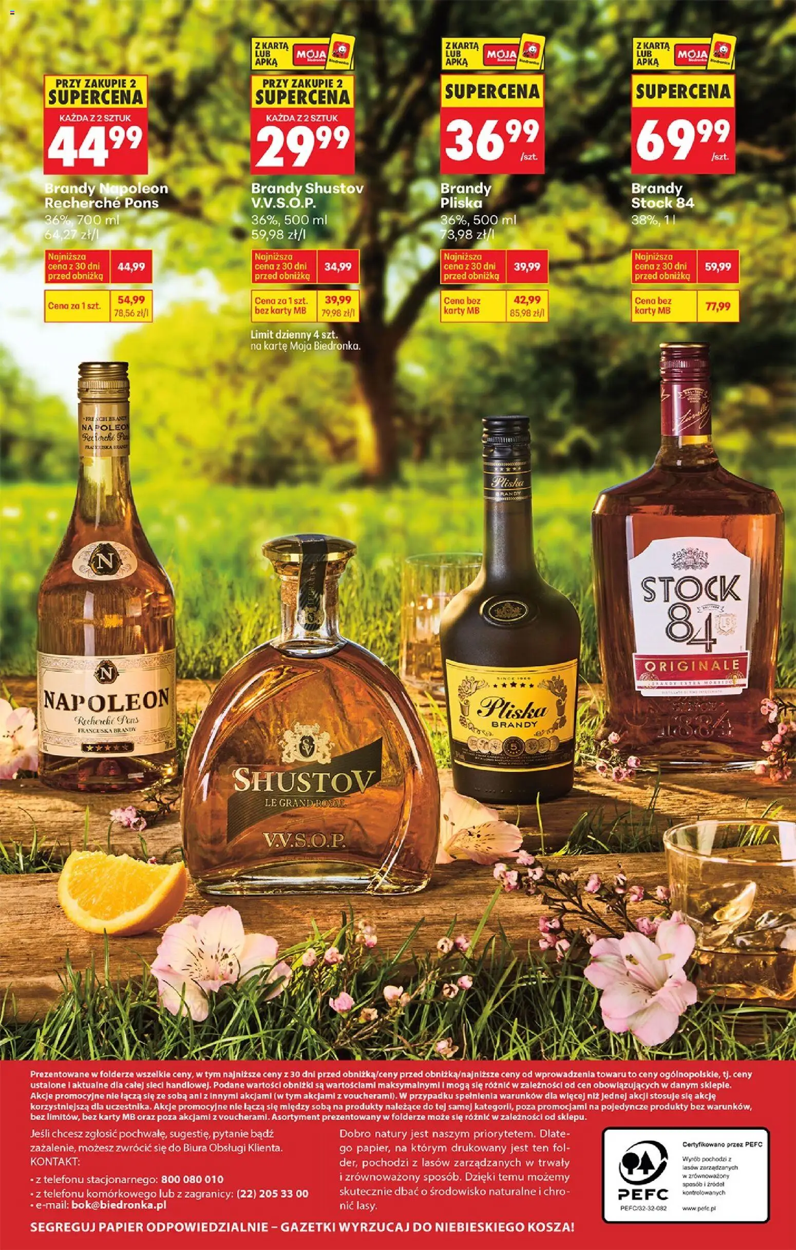 Biedronka gazetka - Czas na toast od 07.04.2026 | Strona: 36 | Produkty: Karta, Brandy Napoleon, Pliska brandy
