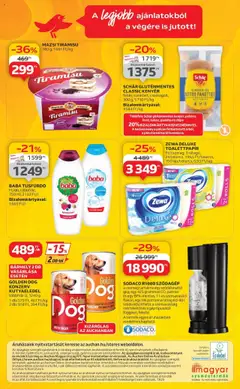 Auchan akciós ujság - amely érvényes a következő dátumtól: 19.06.2025 | Oldal: 44 | Termékek: Piskóta, Tiramisu, Kutyaeledel, Gluténmentes