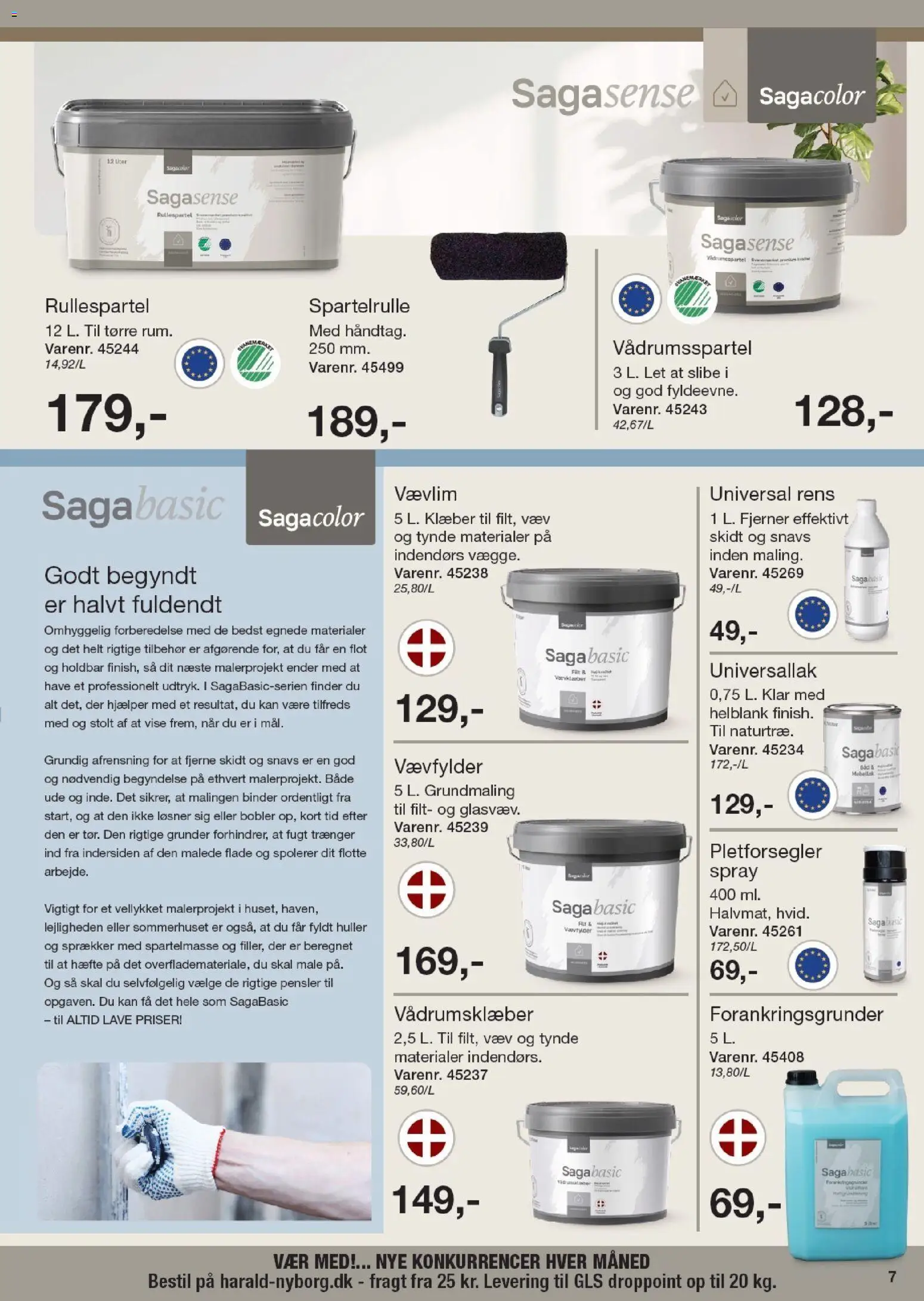 Harald Nyborg tilbudsavis – gyldig fra 02.04.2026 | Side: 7 | Produkter: Spartelmasse, Vest, Søm, Pensler