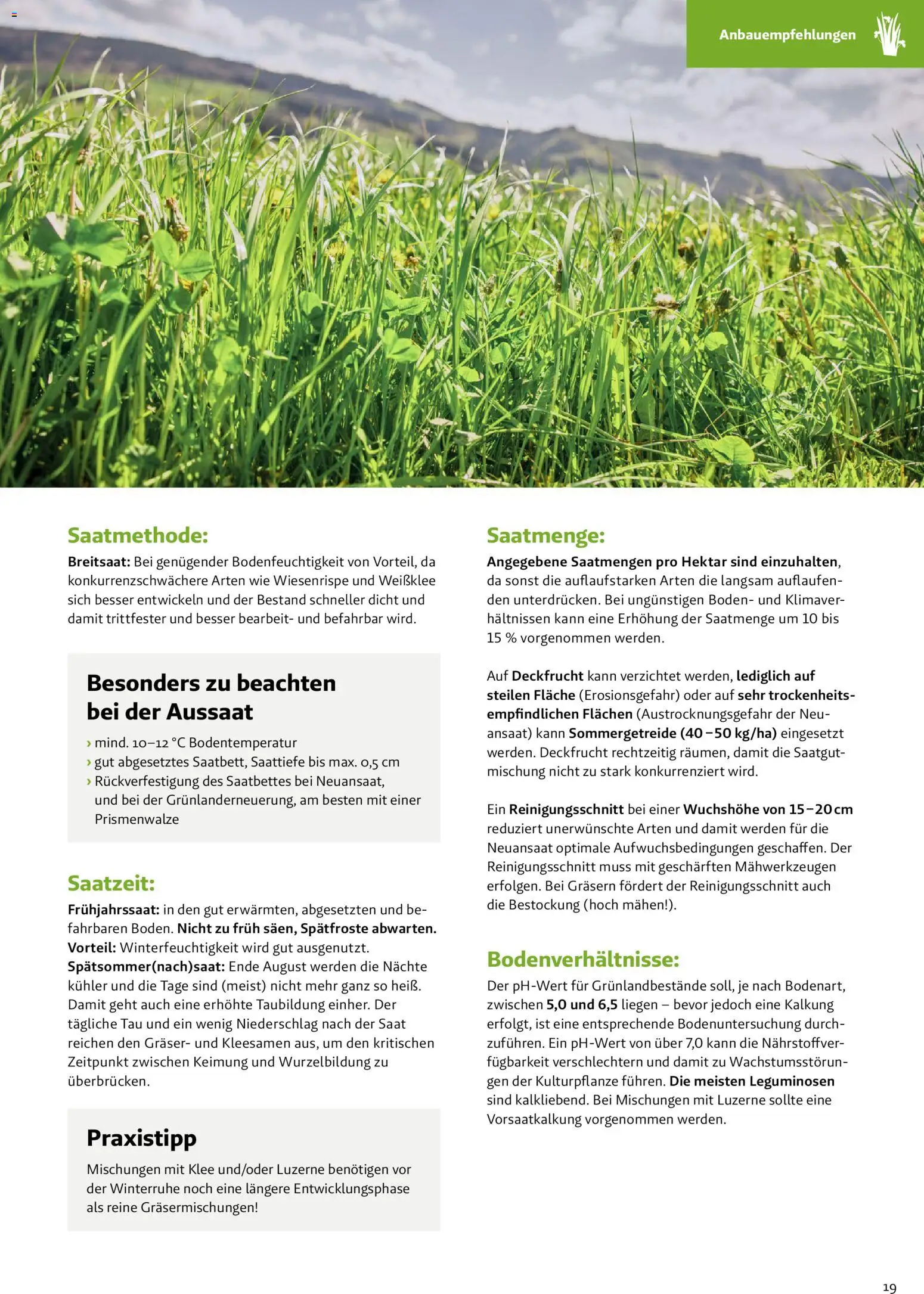 Lagerhaus Grünland  2026 / 2027 / 2028 gültig ab 01.09.2026 | Seite: 19