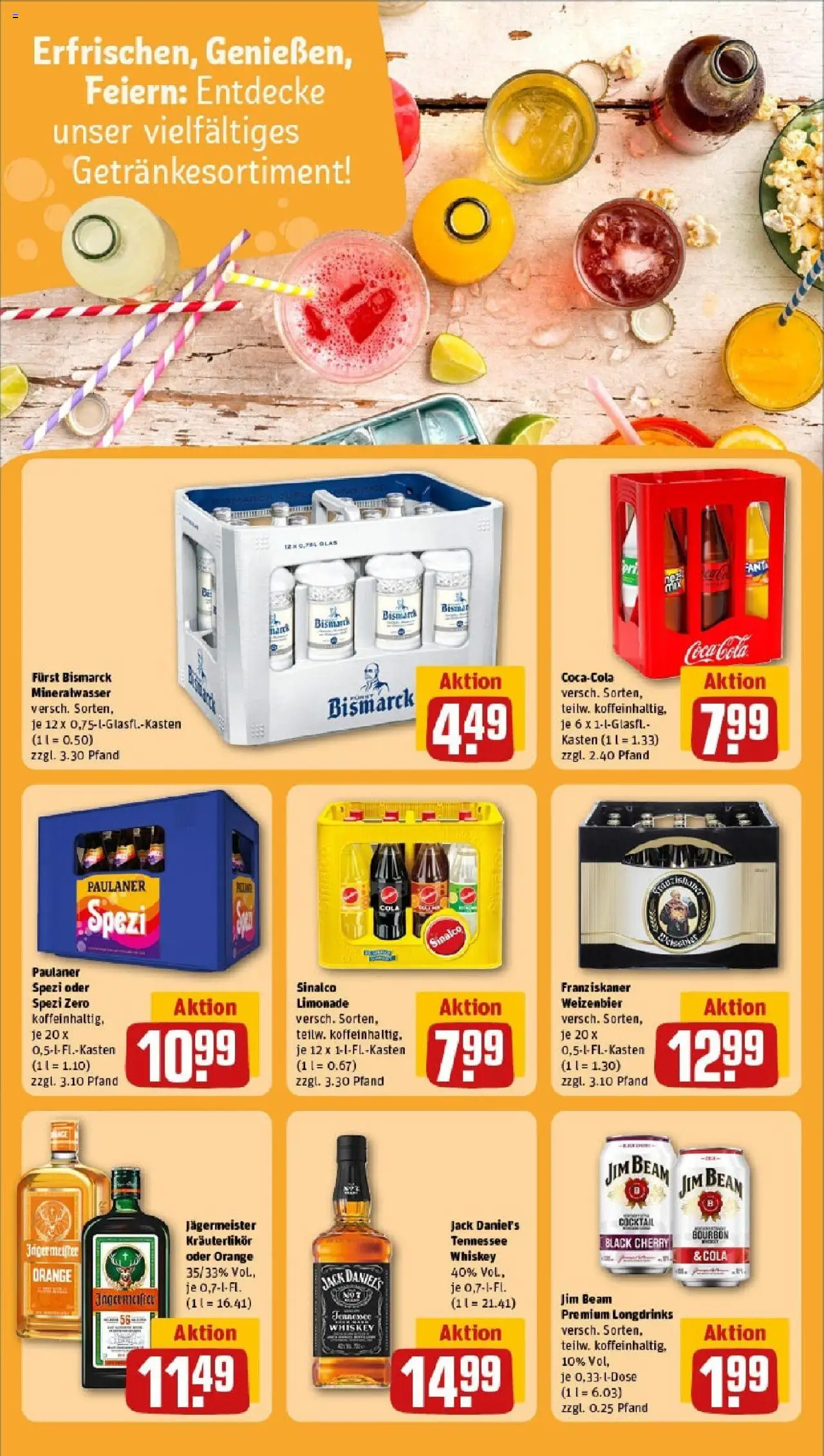 Rewe - Rewe: Wochenangebote - gültig ab dem 18.05.2025 | Seite: 20 | Produkte: Franziskaner, Paulaner spezi, Jack Daniel's, Bourbon