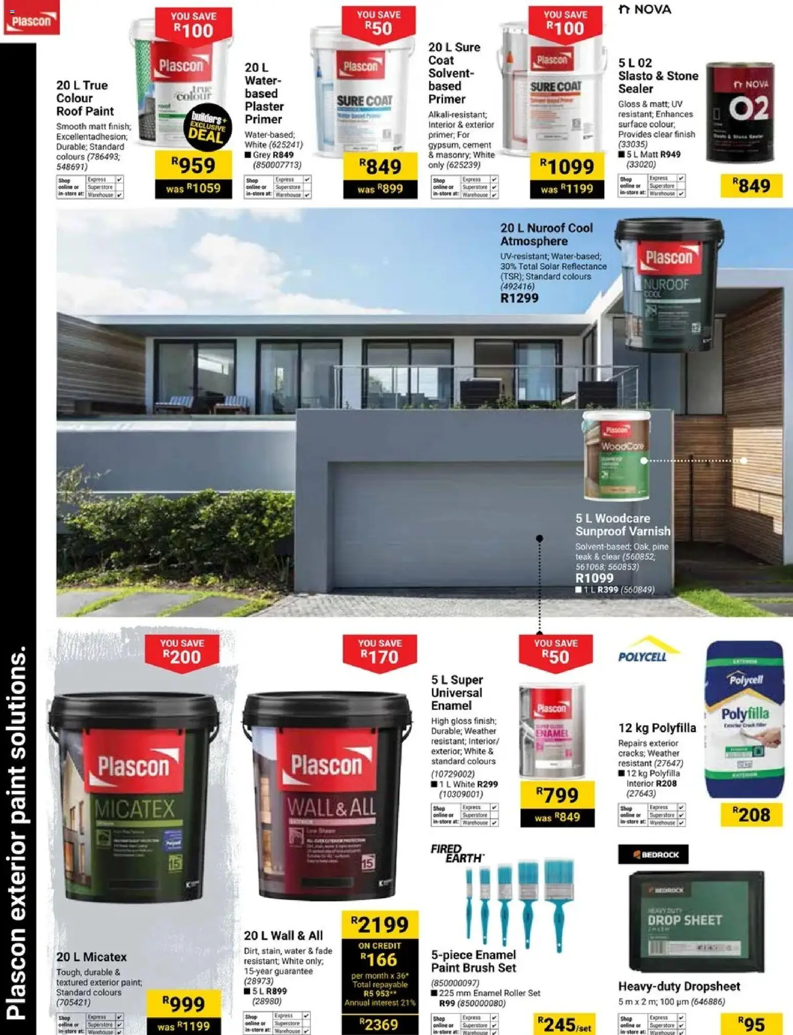 New Builders catalogue – valid from 28.10.2025 | Page: 4 | Products: Primer, Gloss, Brush, Cement