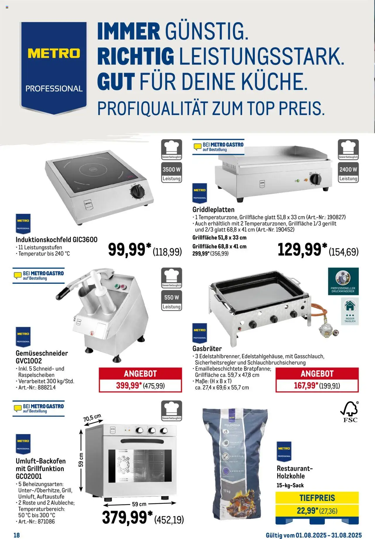 Metro Monats-Menü - gültig ab dem 01.08.2025 | Seite: 18 | Produkte: Top