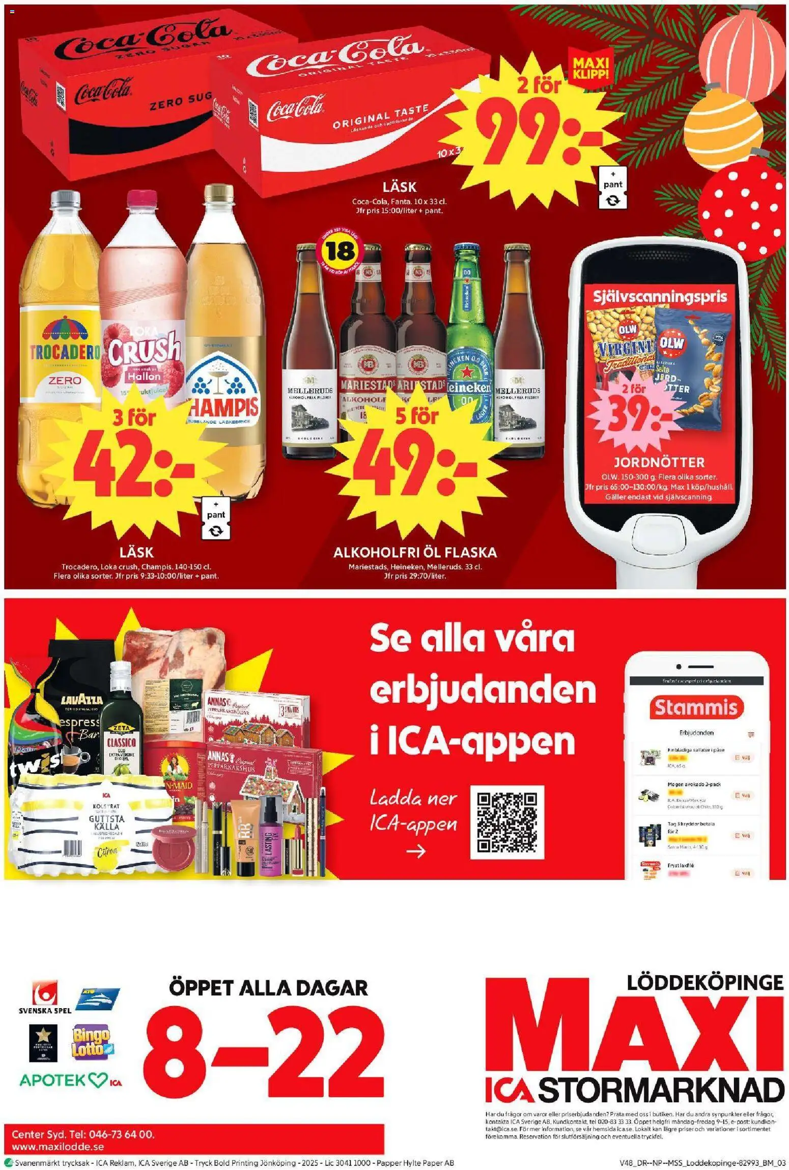 ICA Maxi reklamblad aktuell från 24.11.2025 | Sida: 16 | Produkter: Jord, Loka, Öl, Papper