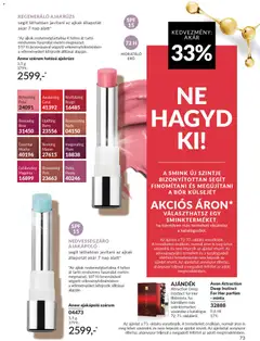 Katalógus AVON 2026 januári - amely érvényes a következő dátumtól: 01.01.2026 | Oldal: 75 | Termékek: Parfüm, Smink, Ajakrúzs, Bor
