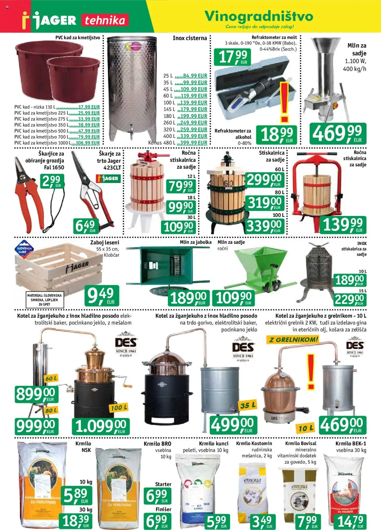 Novi Jager katalog ponudbe – veljaven od 10.09.2025 | Stran: 3 | Izdelki: Košara, Jabolka, Zaboj, Sadje