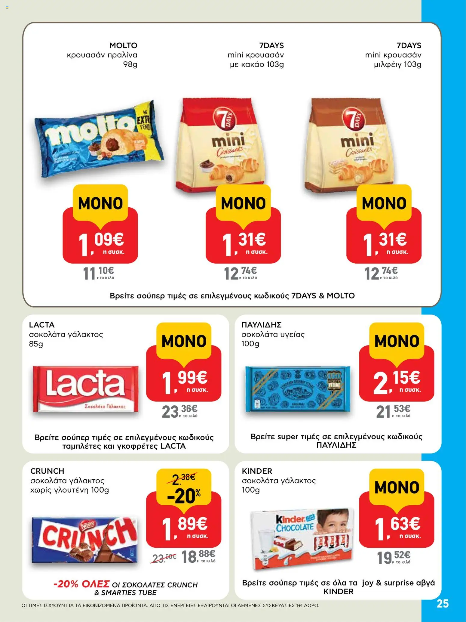  | Σελίδα: 25 | Προϊόντα: Σοκολάτα, Κακάο, Σοκολάτα υγείας