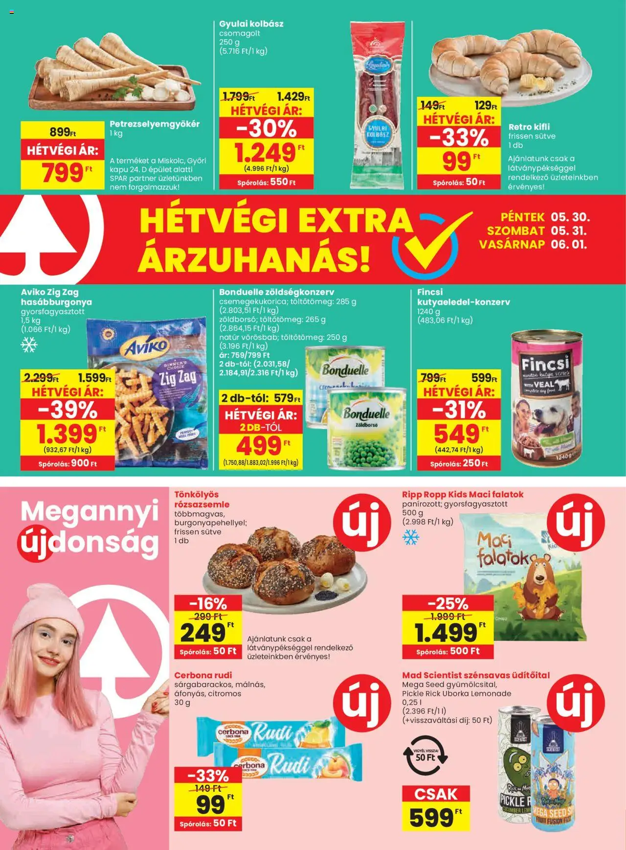 Spar Market akciós ujság - amely érvényes a következő dátumtól: 29.05.2025 | Oldal: 20 | Termékek: Kifli, Nuggets, Kapu, Uborka