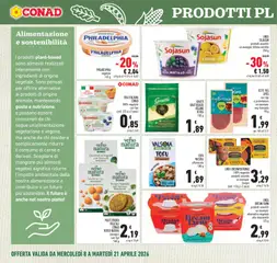 Anteprima del volantino LINEA DREAM FARM prodotti assortiti un esempio: alternativa vegetale alla mozzarella, Vegetable alternative to mozzarella valido a partire dal 08.04.2026 | Pagina: 14 | Prodotti: Mozzarella, Limone, Tofu, Broccoli
