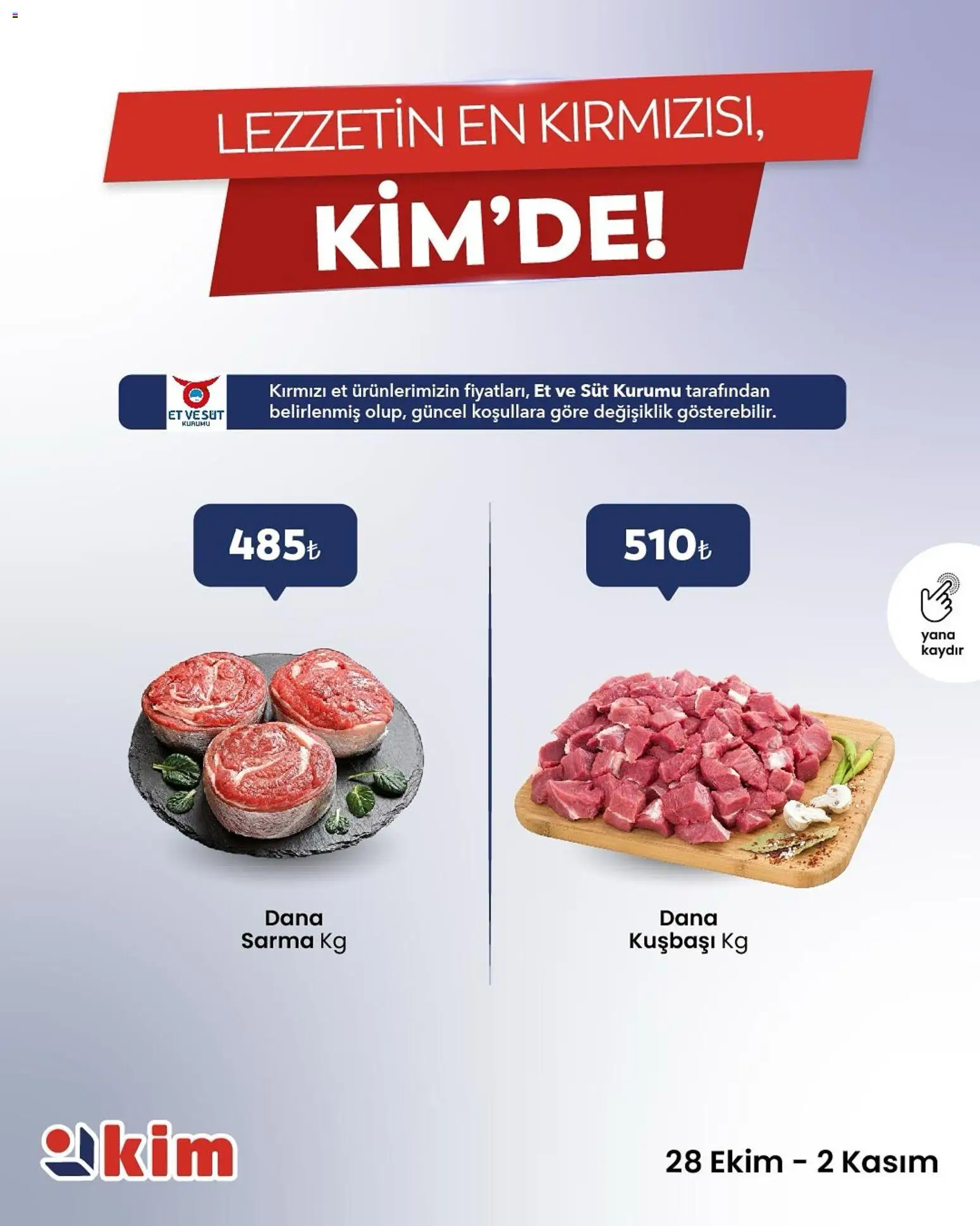 Kim Market Salı’dan Pazar’a Taze ve Temiz Seçimler! - 28.10.2025 tarihinden itibaren geçerlidir | Sayfa: 2 | Ürünler: Süt