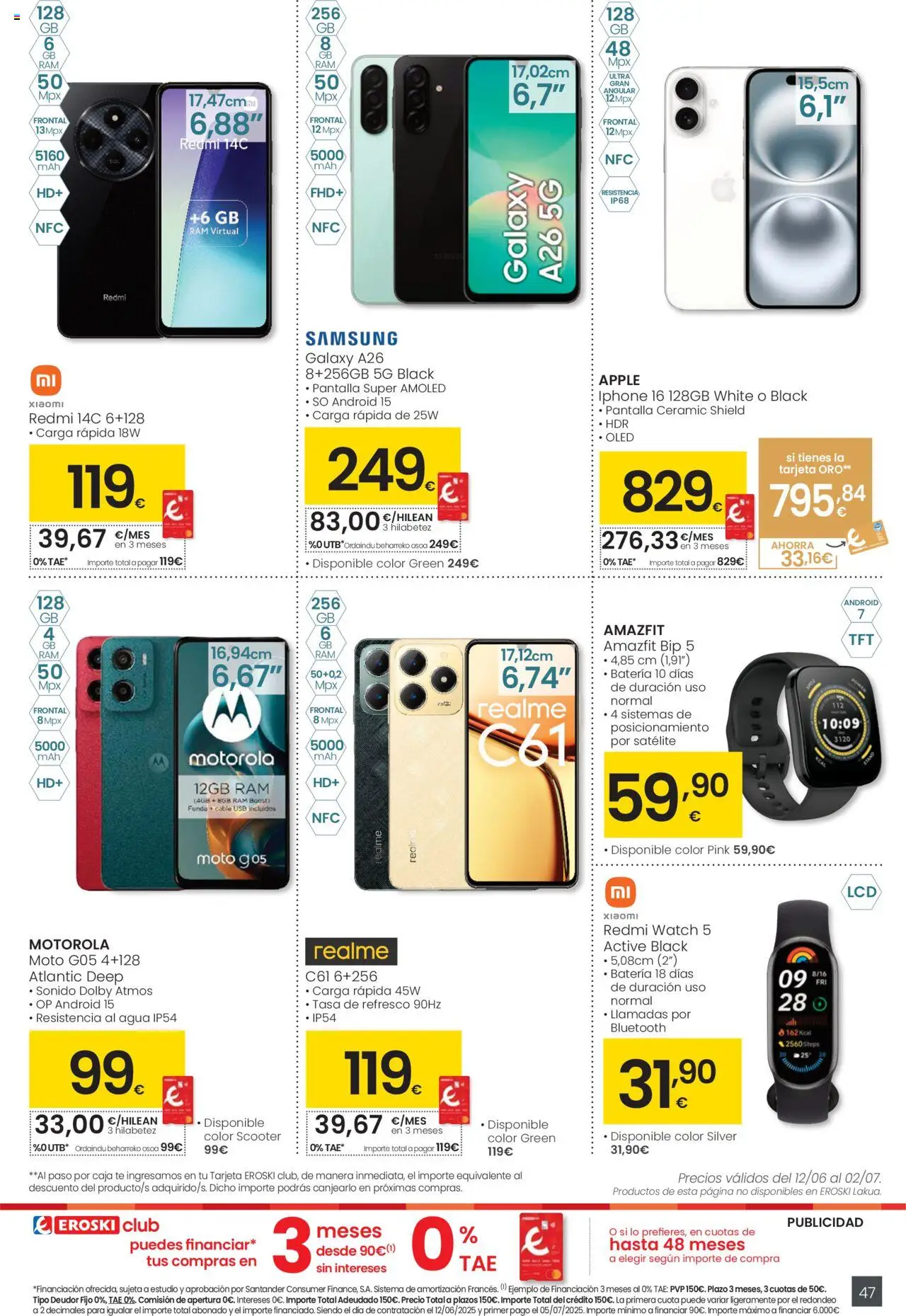 Eroski - Handia │ válido desde el 12.06.2025 | Página: 47 | Productos: Té, Apple, Funda, USB