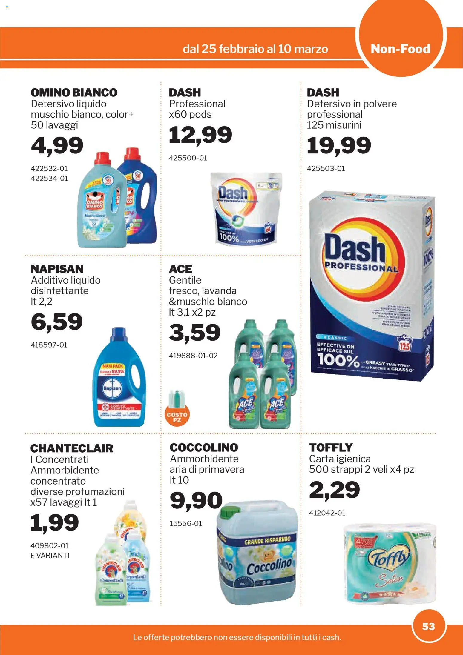 Volantino Sogegross del 25.02.2026 | Pagina: 52 | Prodotti: Carta igienica, Detersivo in polvere, Ammorbidente, Lavanda
