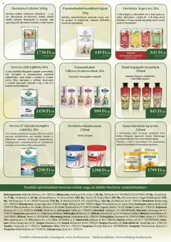 Herbária akciós ujság - amely érvényes a következő dátumtól: 01.08.2025 | Oldal: 2 | Termékek: Édesítőszer, Sampon, Bor, Lóbalzsam