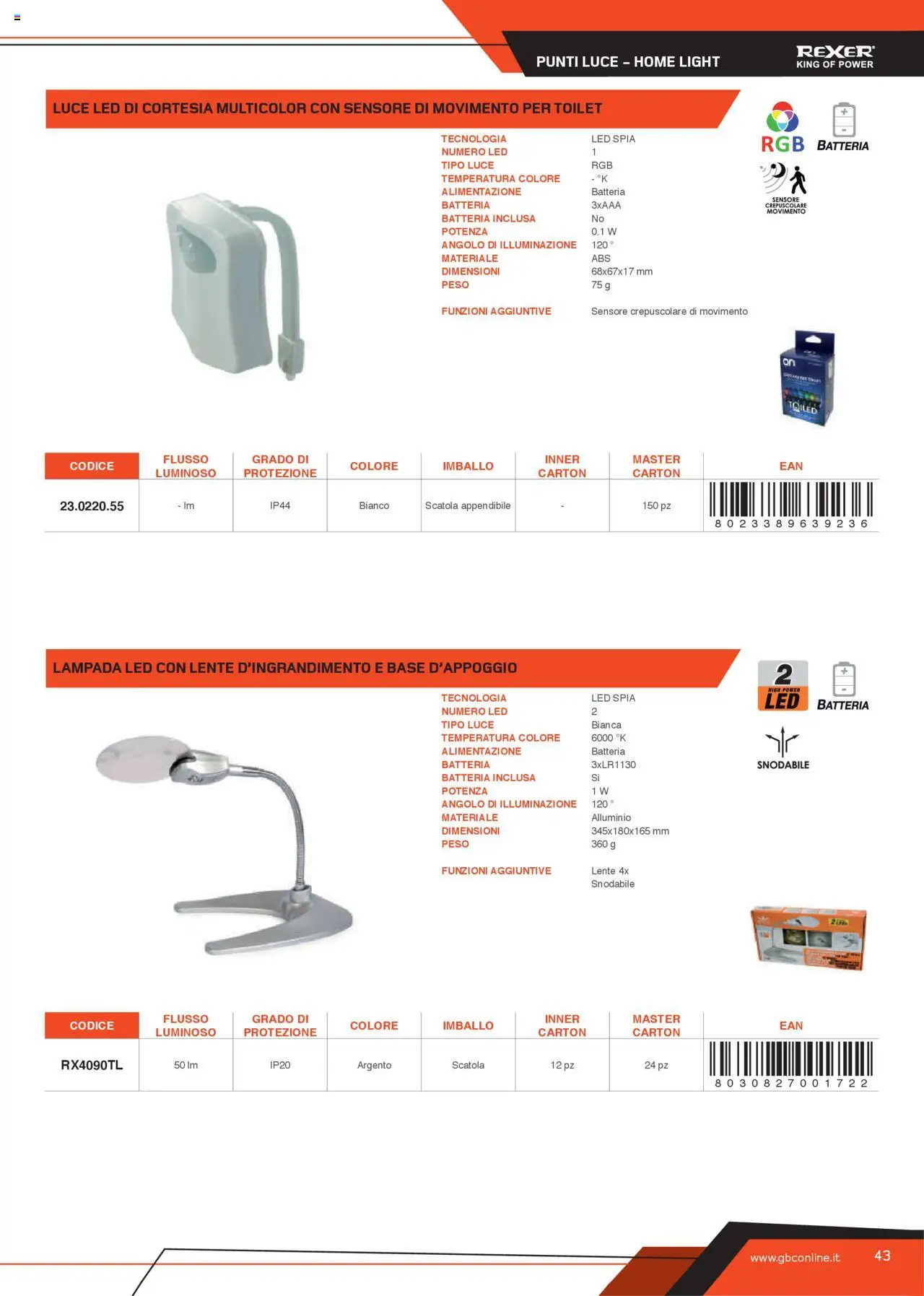 Volantino GBC del 31.05.2025 | Pagina: 43 | Prodotti: Alluminio, Scatola, Batteria, Lampada