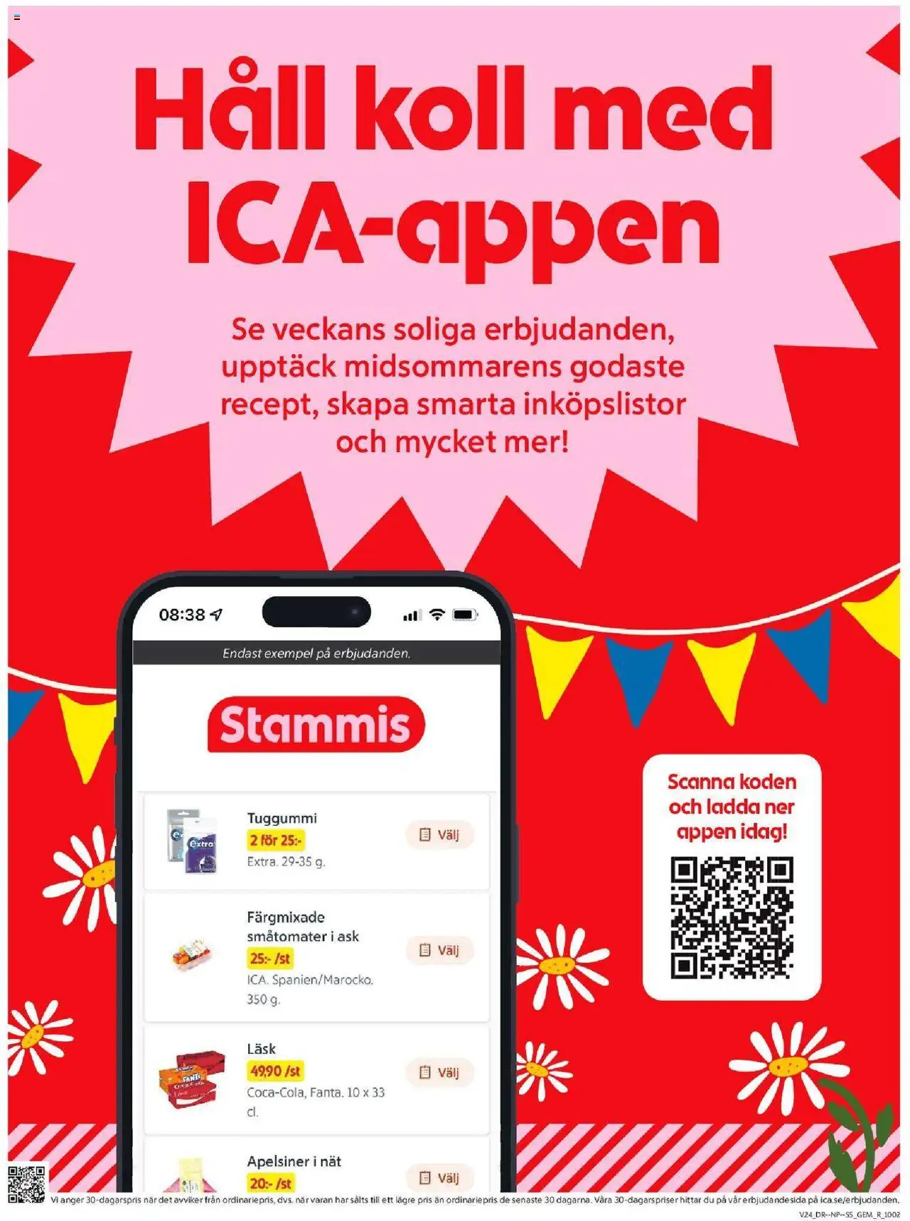 ICA Supermarket reklamblad aktuell från 09.06.2025 | Sida: 7 | Produkter: Apelsiner, Tuggummi, Häll