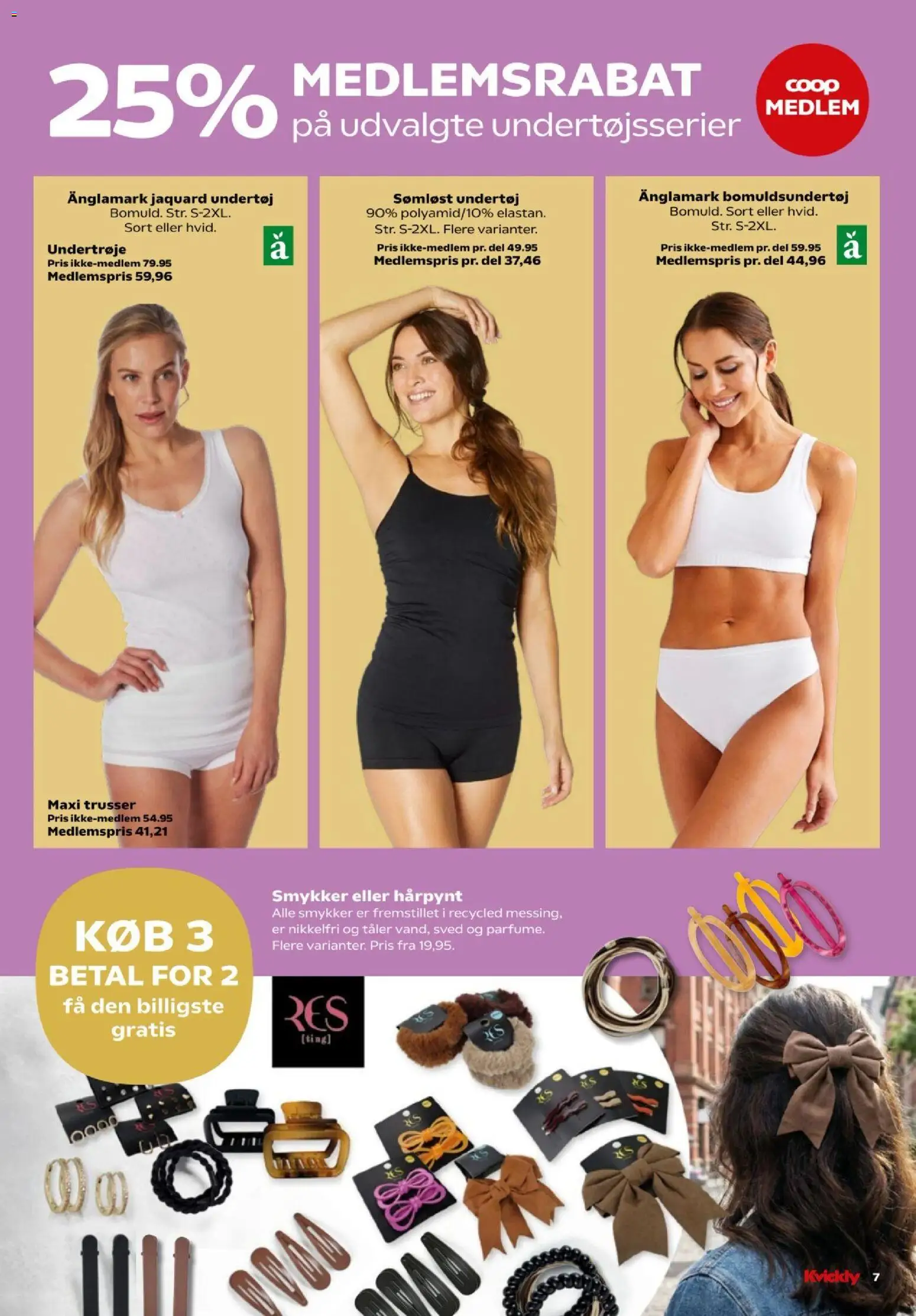 Kvickly tilbudsavis – gyldig fra 13.03.2026 | Side: 49 | Produkter: Undertøj, Trusser