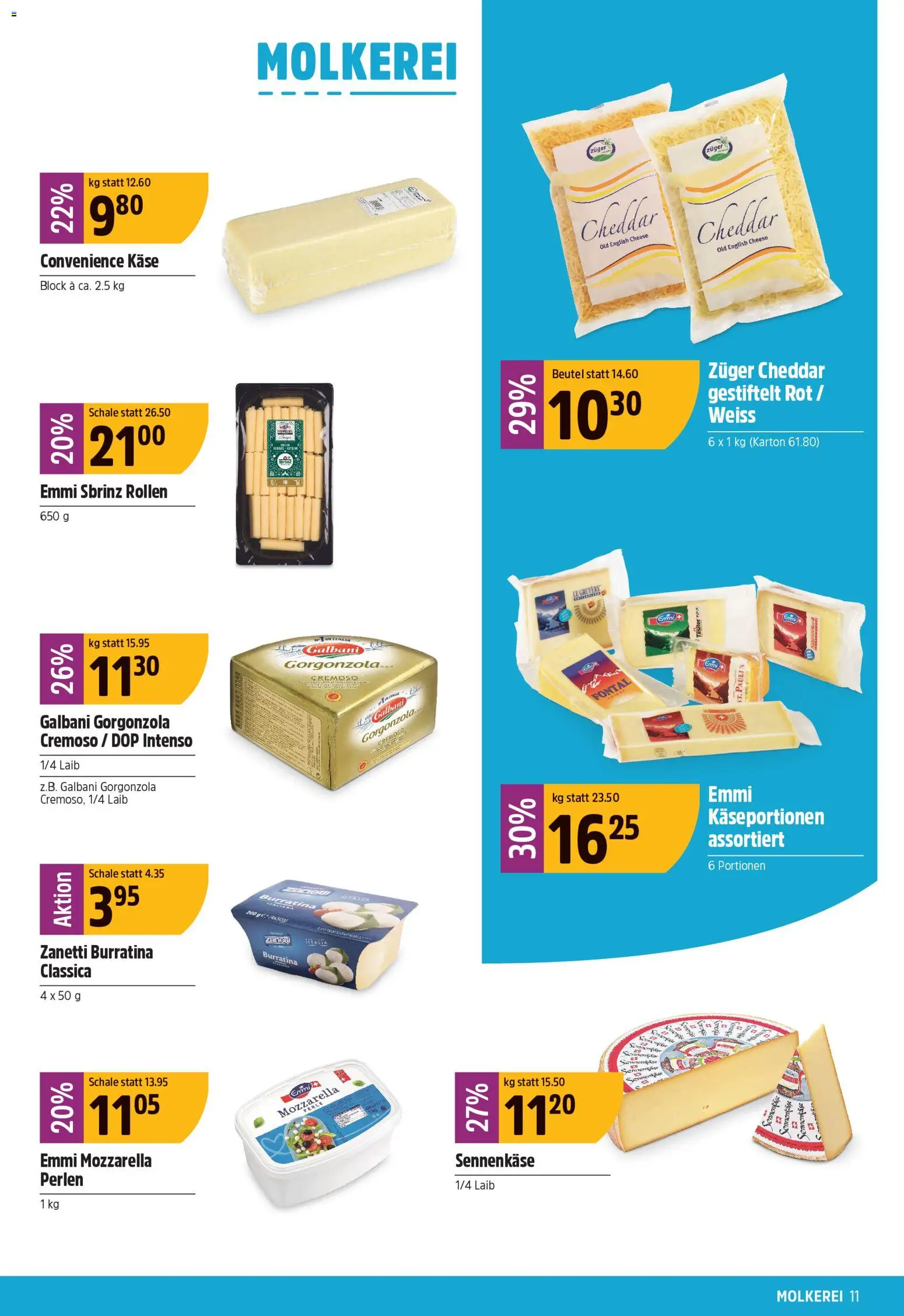 TopCC aktionen – gültig ab 20.04.2026 | Seite: 11 | Produkte: Käse