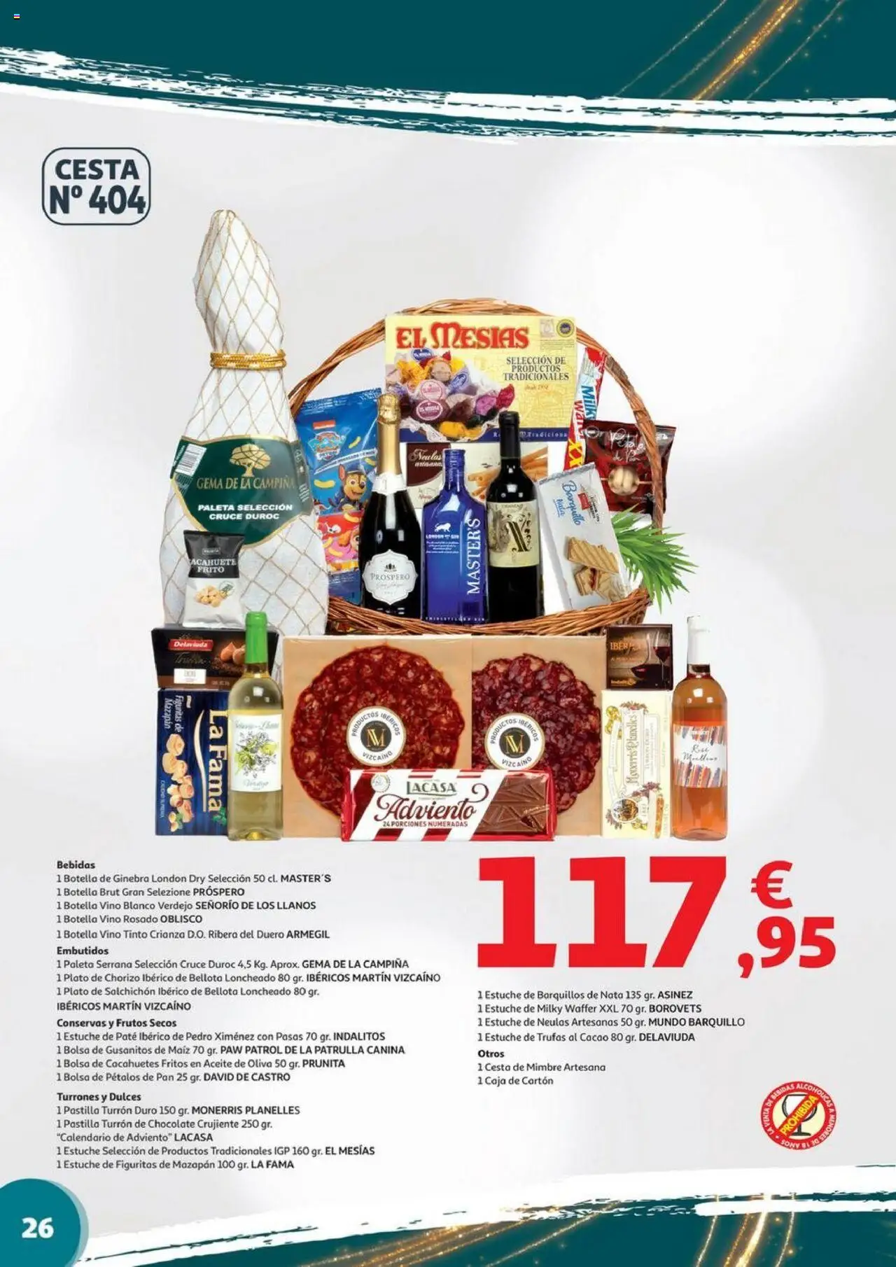 Alcampo - Valencia y Castellón │ válido desde el 06.11.2025 | Página: 26 | Productos: Ginebra, Frutos secos, Φρυγανιές σικάλεως, Caja