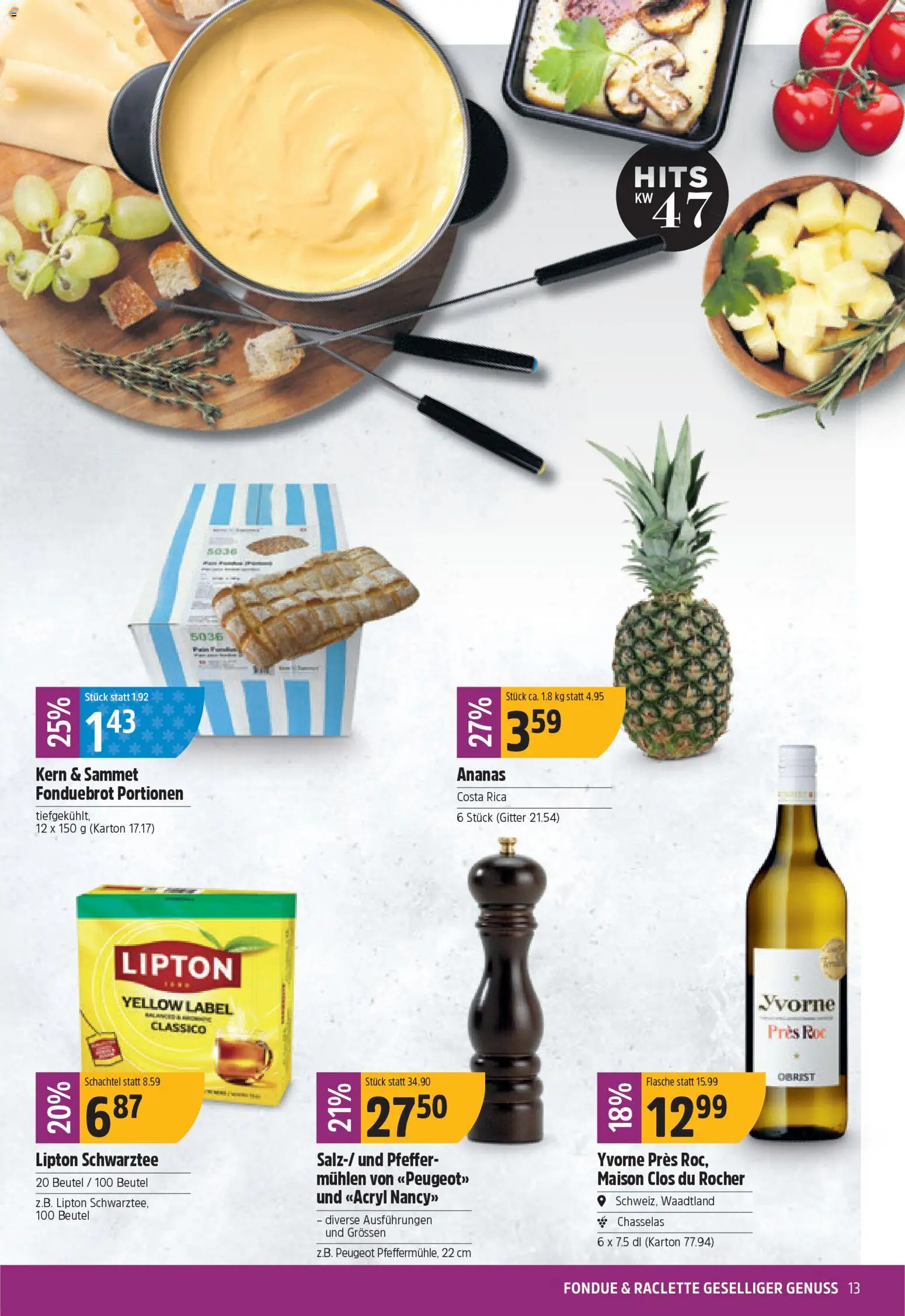 TopCC Aktionen – gültig ab 17.11.2025 | Seite: 13 | Produkte: Gitter, Ananas, Pfeffer, Fondue