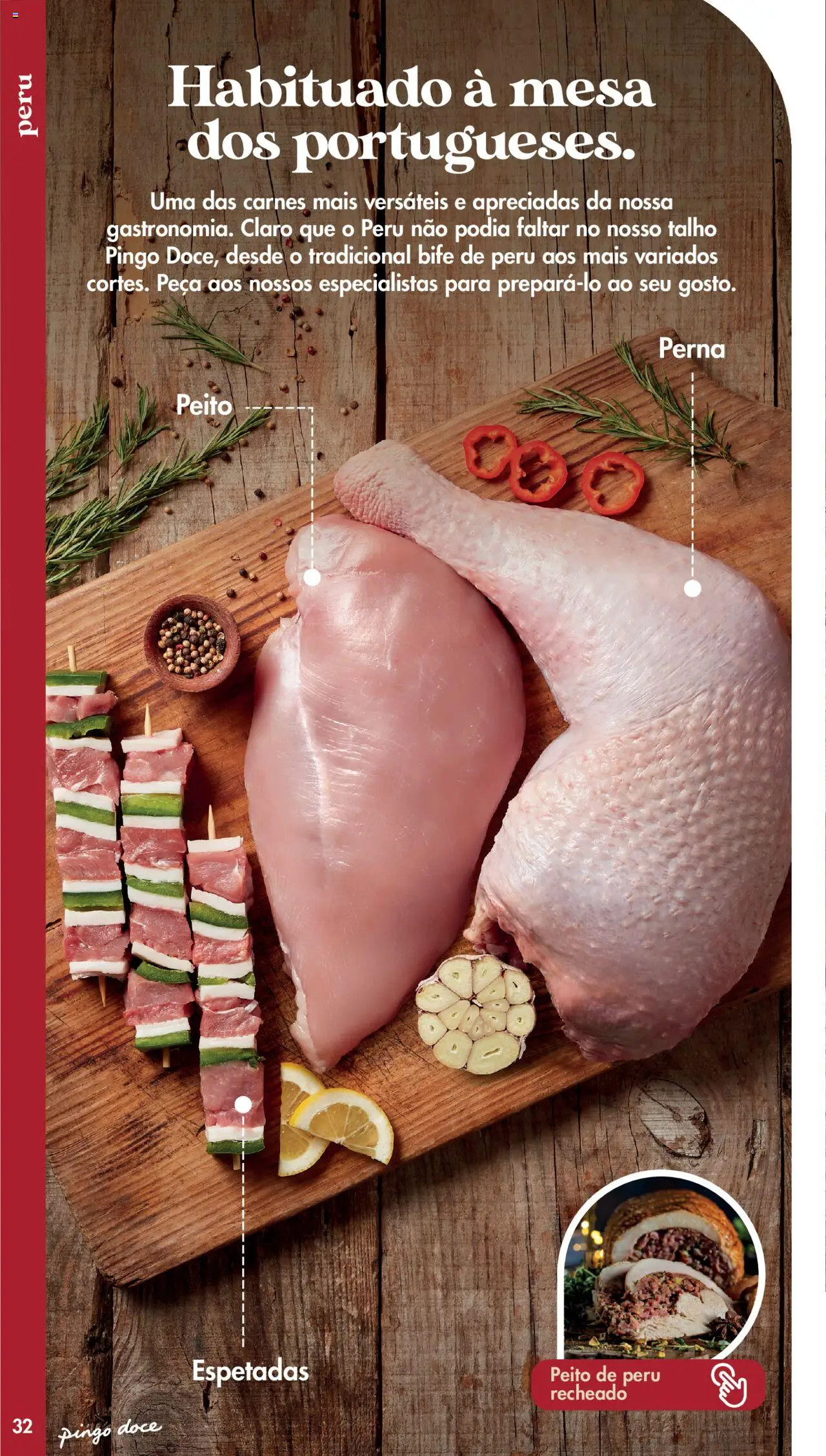 Pingo Doce - Catálogo-Talho │ válido de 20.05.2025 | Página: 32 | Produtos: Peito de peru, Peru, Mesa