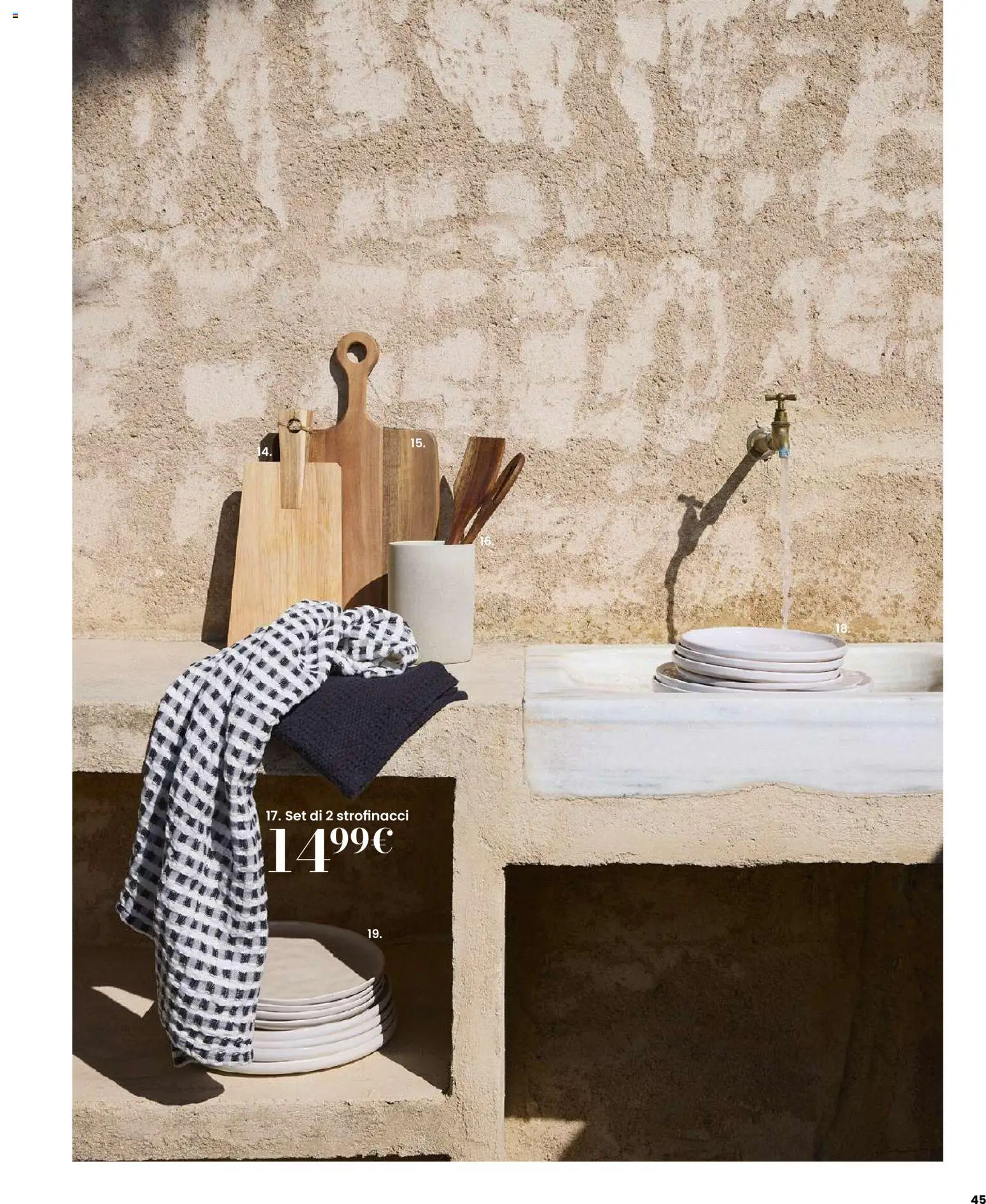 Volantino Maisons du Monde del 12.02.2026 | Pagina: 45 | Prodotti: Strofinacci