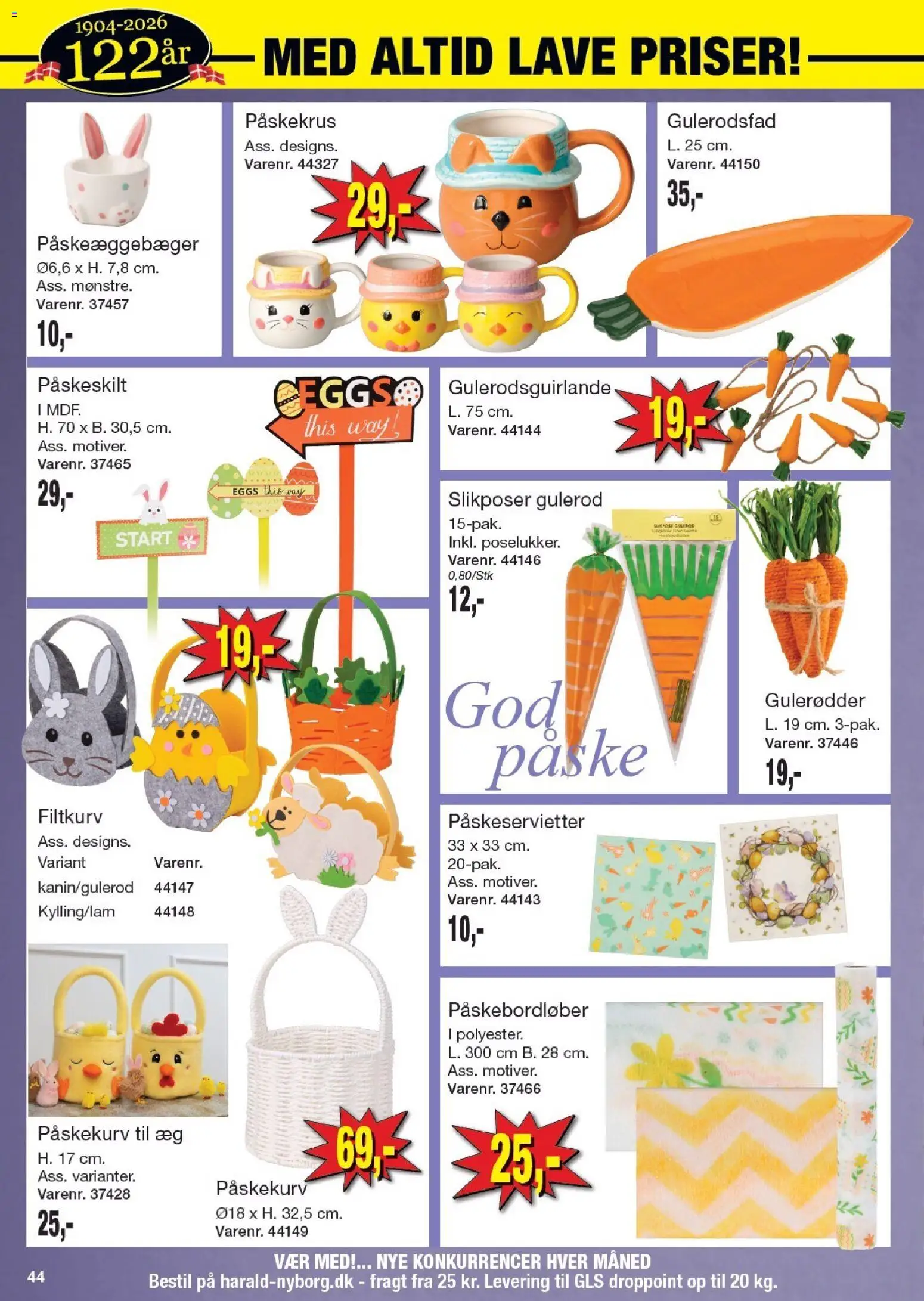 Harald Nyborg - Tilbudsavis tilbudsavis – gyldig fra 19.03.2026 | Side: 50 | Produkter: Æg, Gulerødder, Gulerod