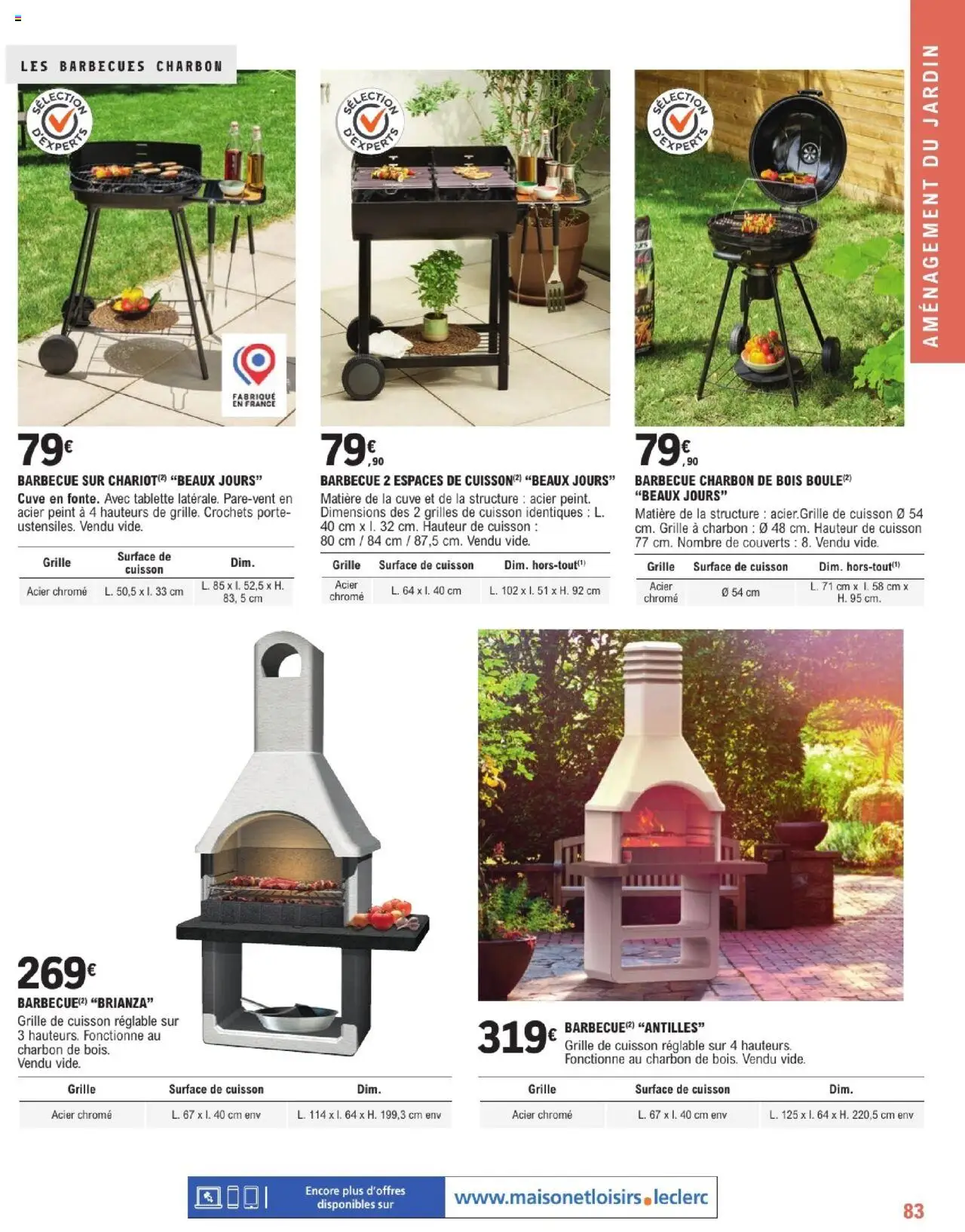  | Page: 83 | Produits: Charbon De Bois, Barbecue, Barbecue charbon, Porte