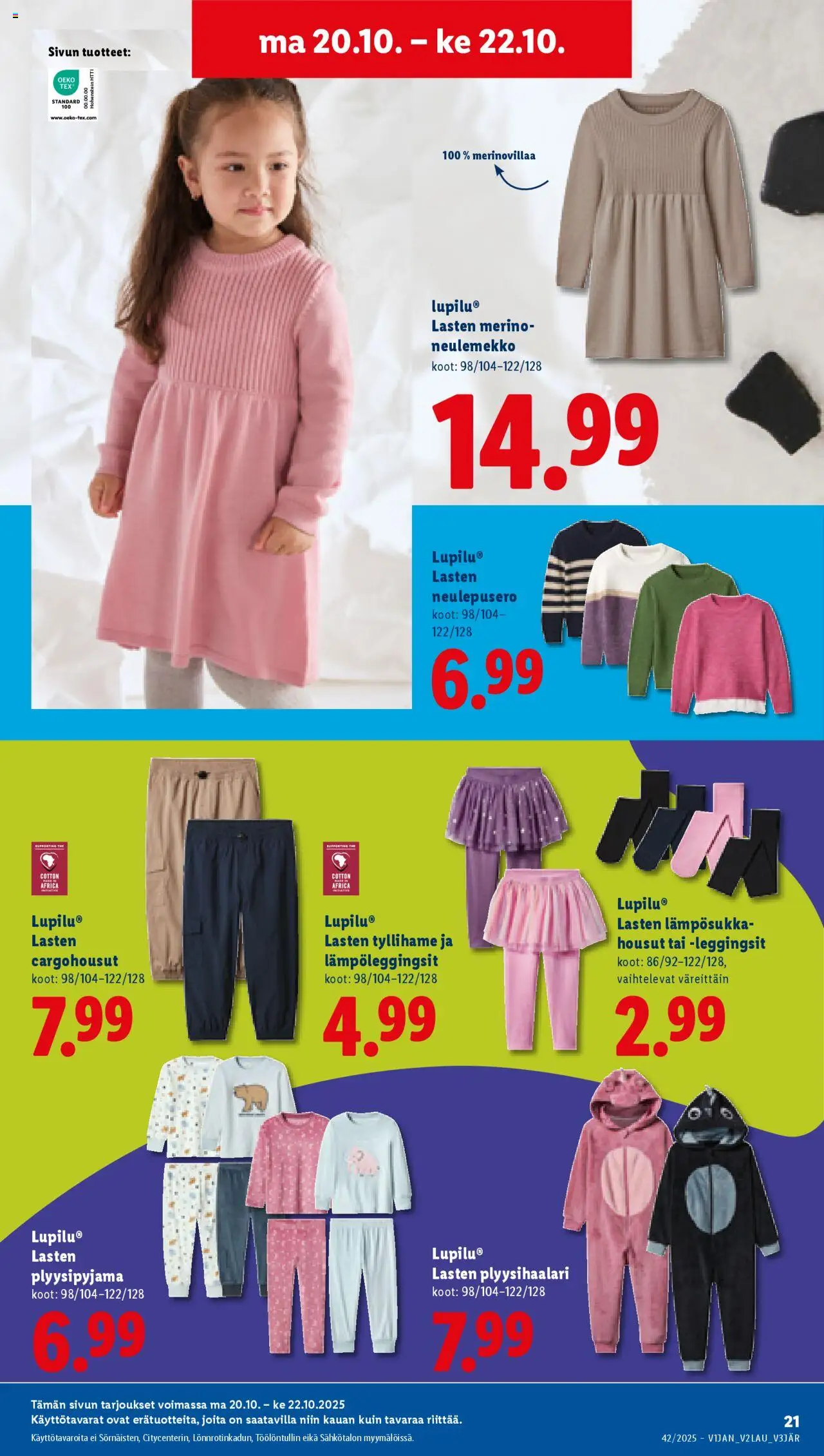 Lidl tarjoukset - Rovaniemi – voimassa 16.10.2025 alkaen | Sivu: 29 | Tuotteet: Housut, Leggingsit