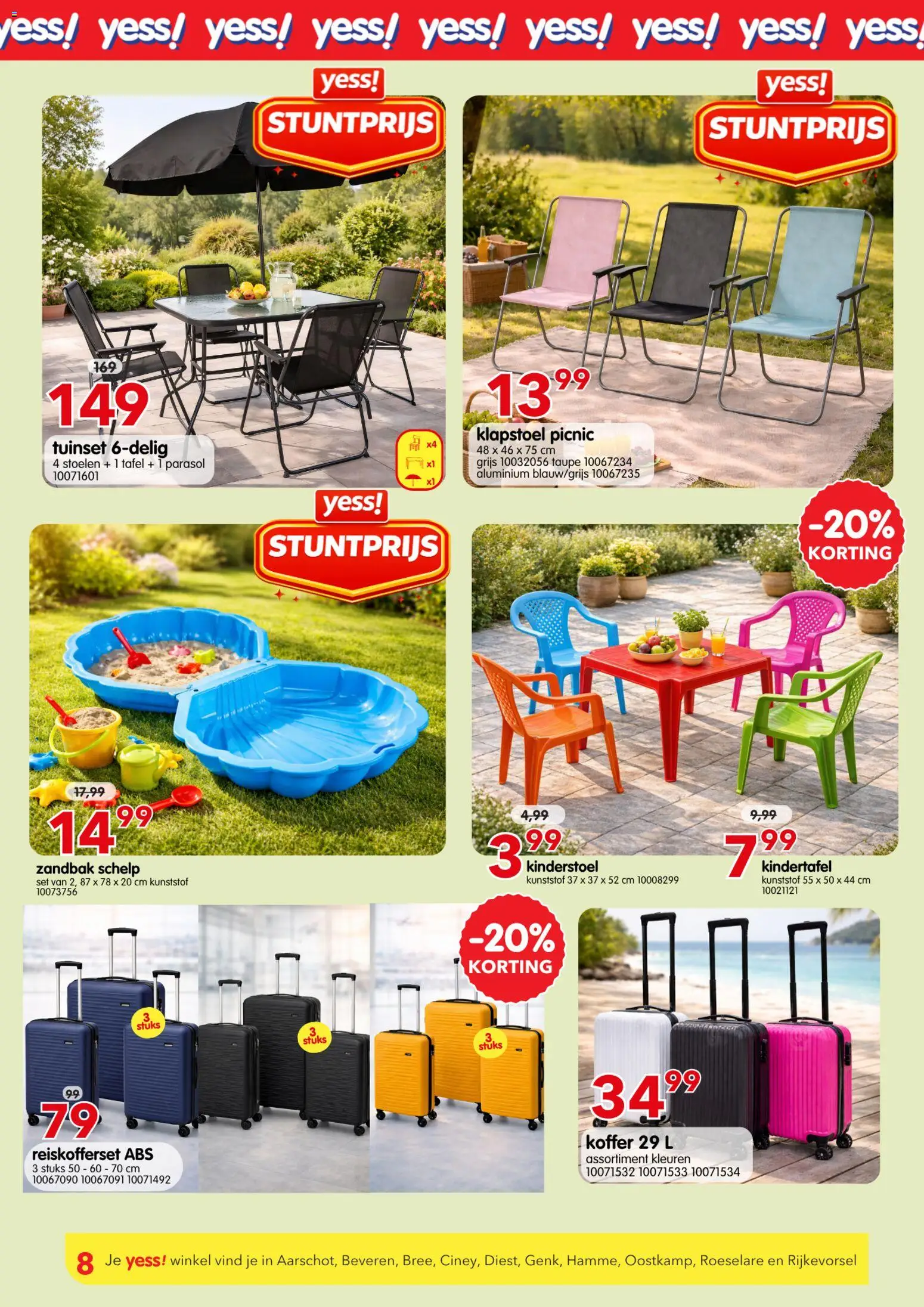 {H1} | Pagina: 8 | Producten: Koffer, Tafel