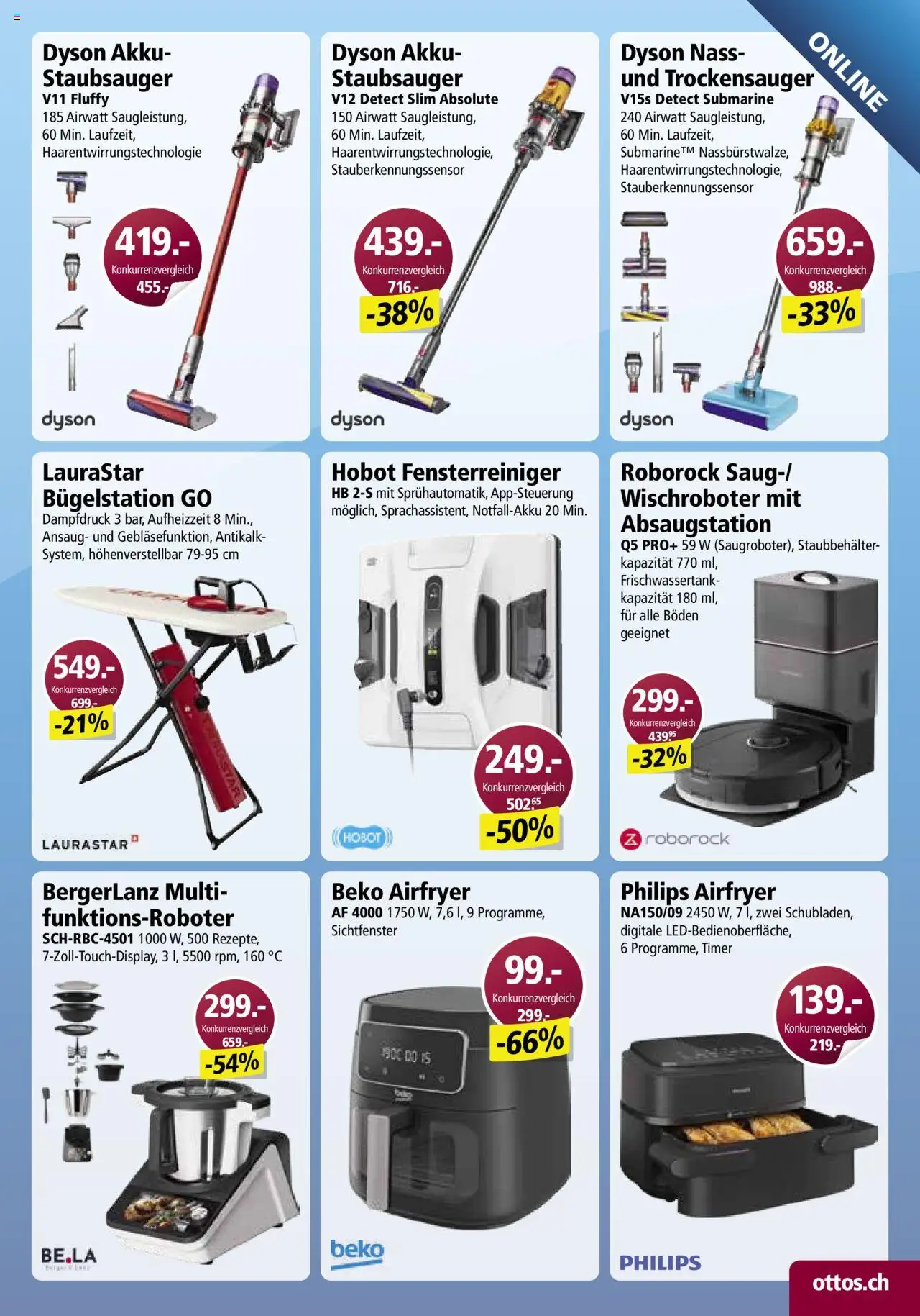 Otto's Aktionen Online – gültig ab 11.10.2025 | Seite: 3 | Produkte: Staubsauger, Philips, Dyson