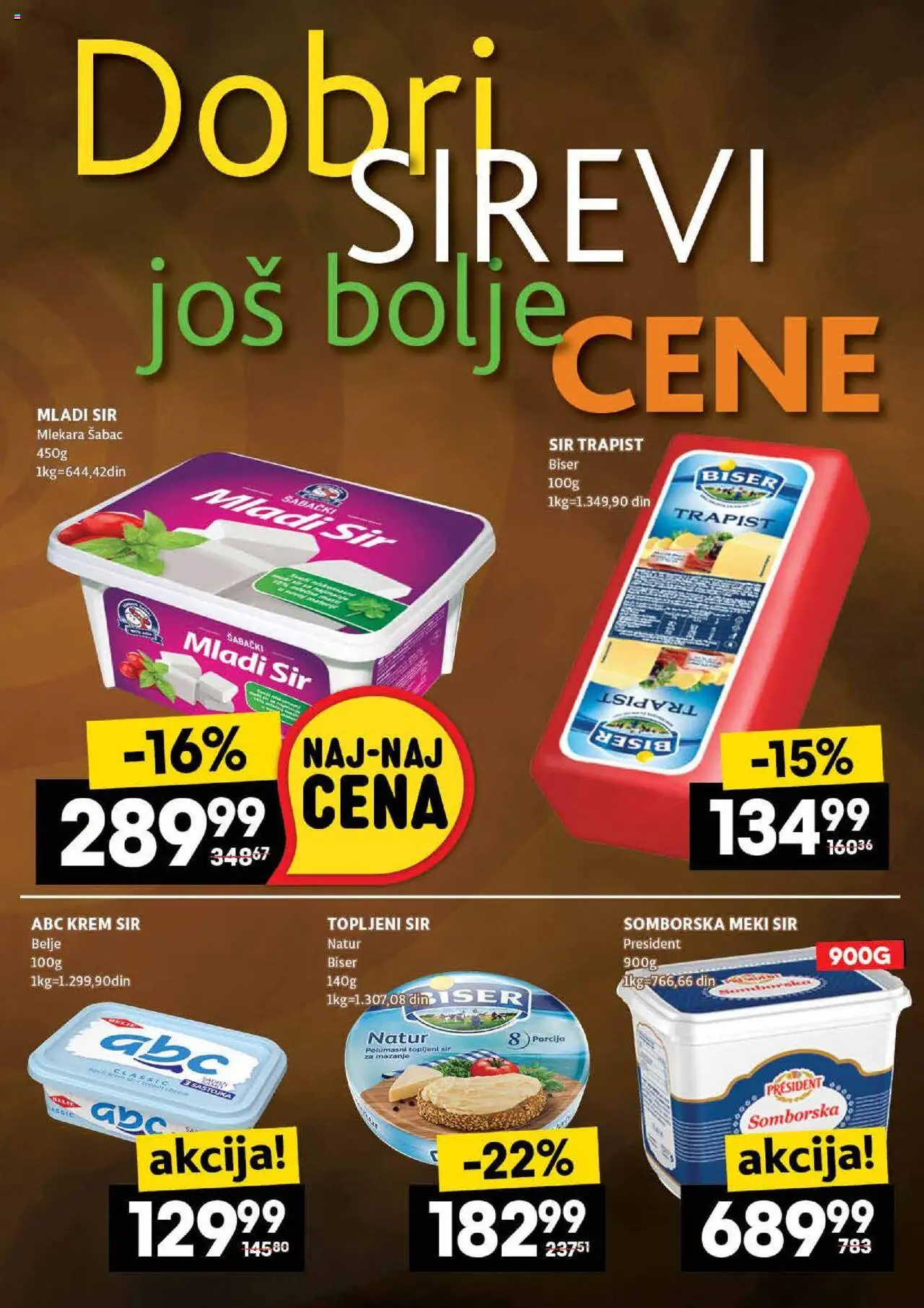 Idea katalog - važi od 16.10.2025 | Strana: 9 | Proizvode: Mladi sir, Krem sir, Sir, Topljeni sir