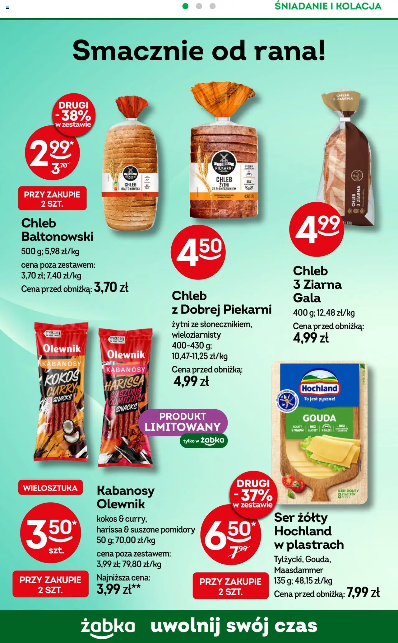 Żabka Gazetka od 21.05.2025 | Strona: 72 | Produkty: Tuńczyk z warzywami, Śledź, Szynka, Tuńczyk