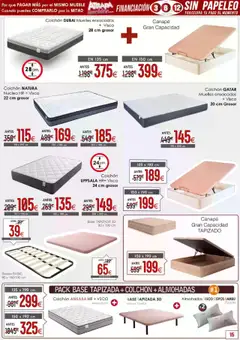 Atrapa Muebles folleto │ válido desde el 01.07.2025 | Página: 15 | Productos: Somier, Copos, Colchon