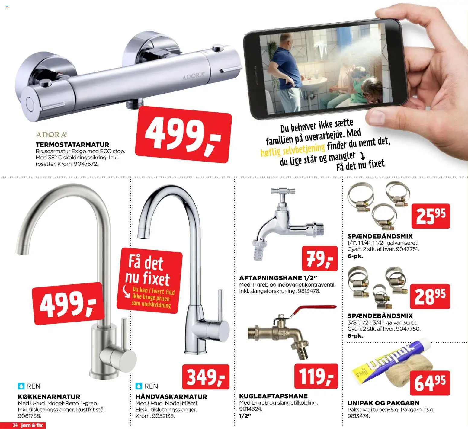 Jem & fix tilbudsavis – gyldig fra 22.03.2026 | Side: 34 | Produkter: Søm