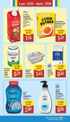 Aldi folleto Canarias │ válido desde el 11.08.2025 | Página: 11 | Productos: Jabón, Aceite, Aceite de oliva, Cocina