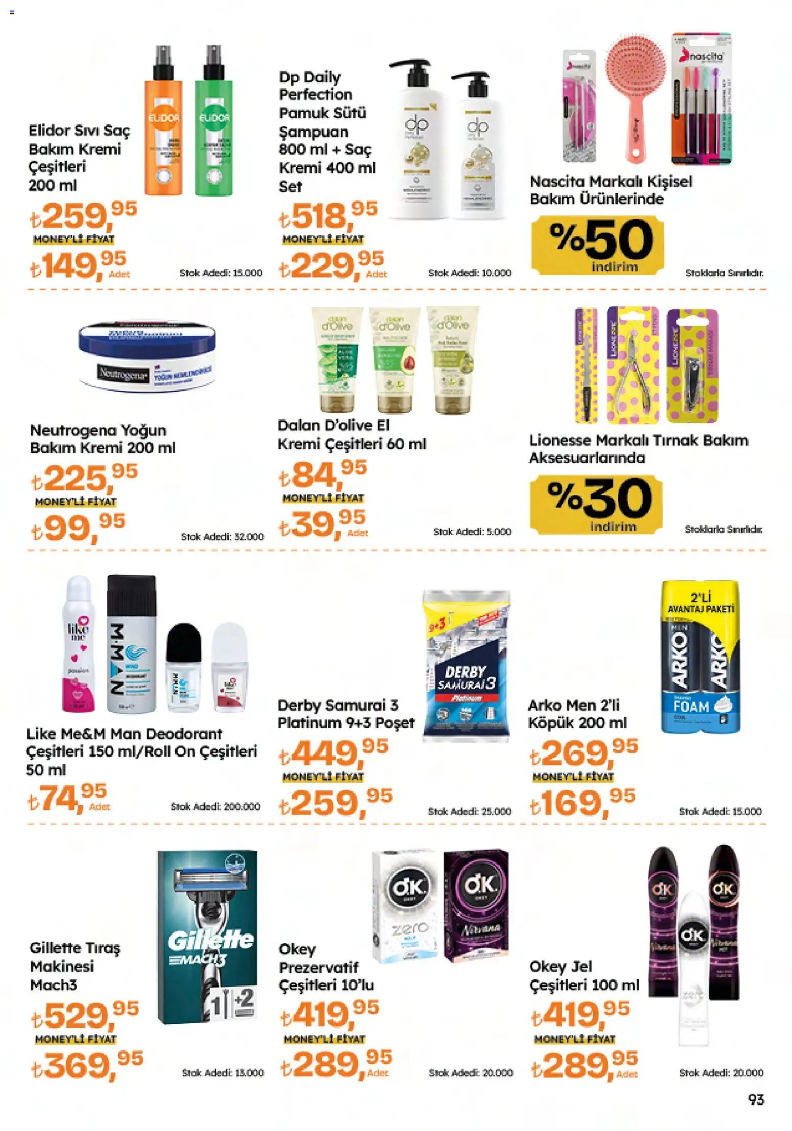 Migros Katalog - Migroskop - 26.02.2026 tarihinden itibaren geçerlidir | Sayfa: 93 | Ürünler: Prezervatif, Şampuan, Deodorant