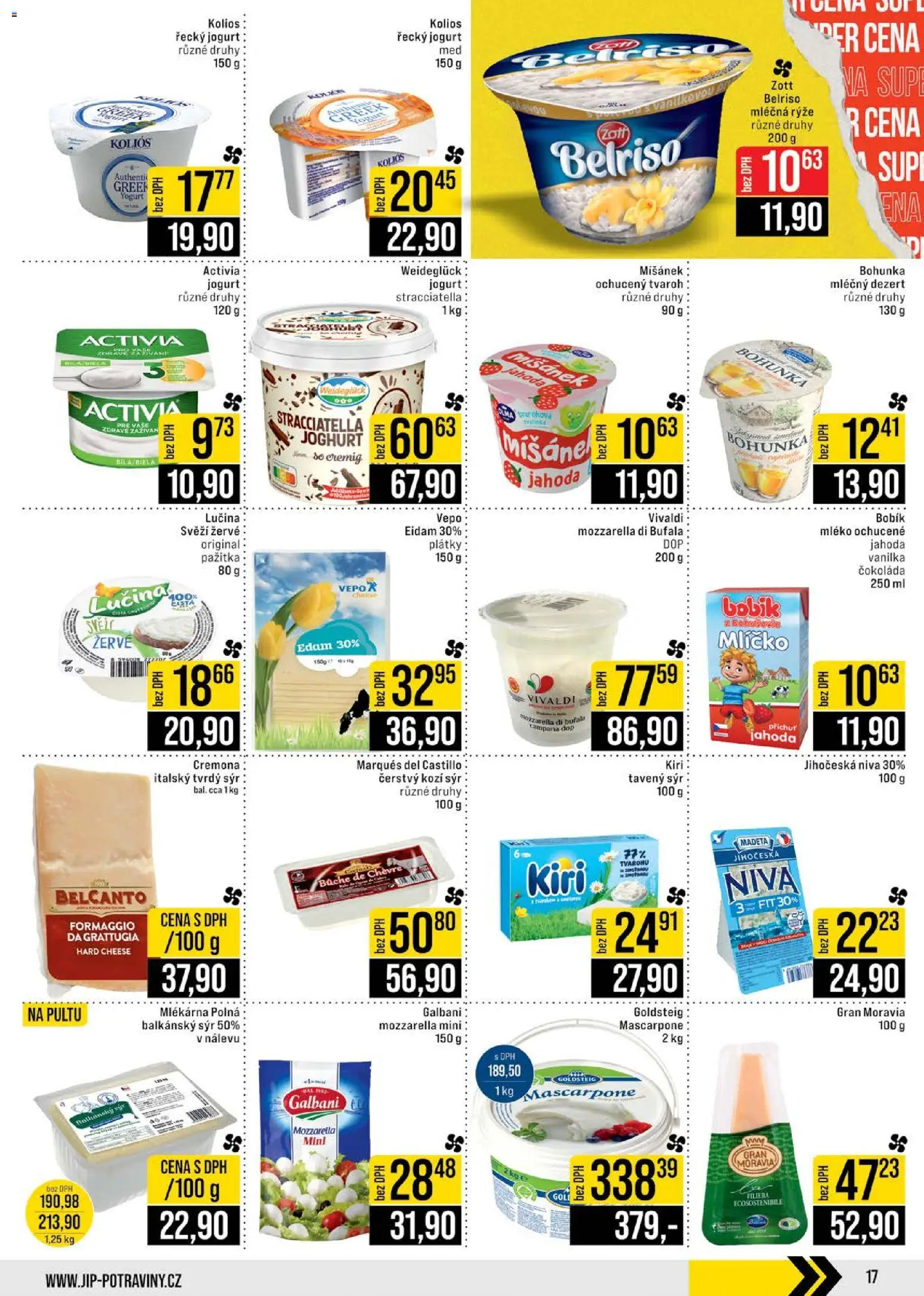 Jip leták - Cash & Carry od 05.11.2025 | Strana: 17 | Produkty: Rýže, Mléčná rýže, Balkánský sýr, Mozzarella