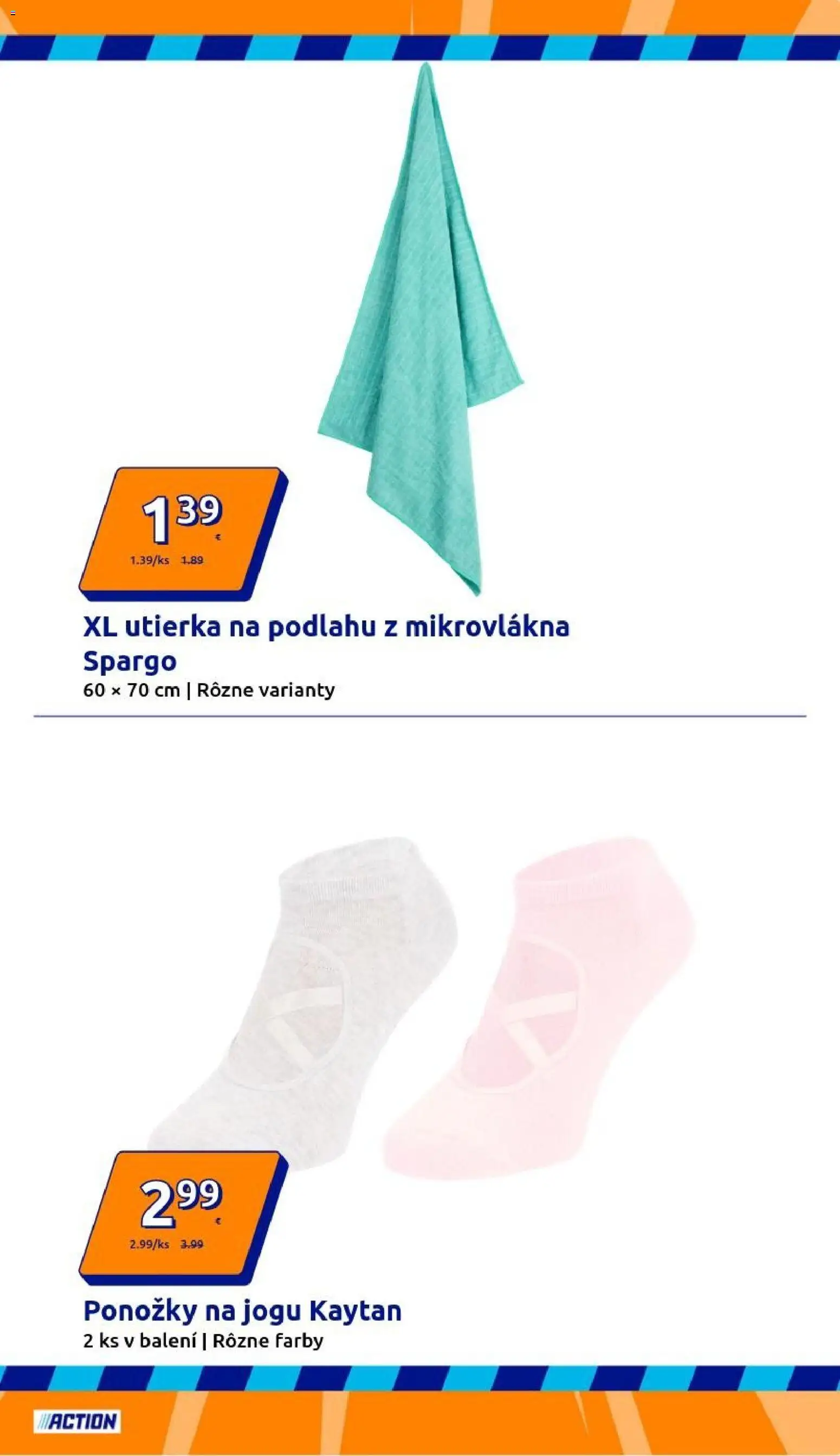Nové Action akcie – leták je platný od 07.01.2026 | Strana: 17 | Produkty: Ponožky