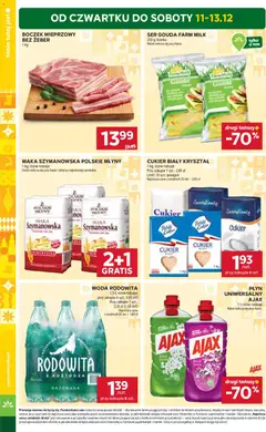 Pogląd oferty "Stokrotka Gazetka" - ważna od 11.12.2025 | Strona: 4 | Produkty: Stokrotka, Boczek wieprzowy, Ser, Woda