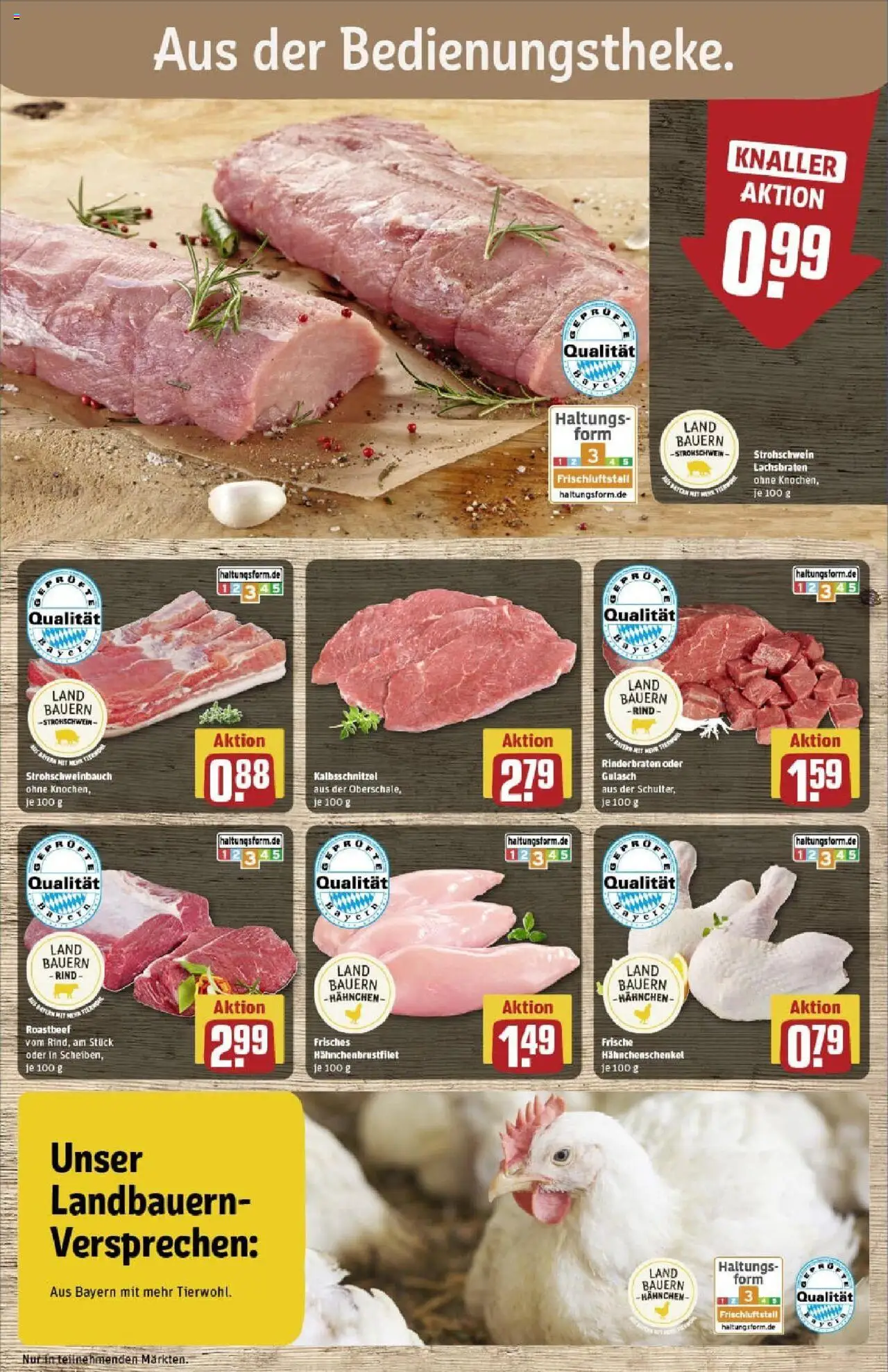 Rewe prospekt Dachau	 - gültig ab dem 13.07.2025 | Seite: 10 | Produkte: Rinderbraten, Hahnchen, Roastbeef, Gulasch