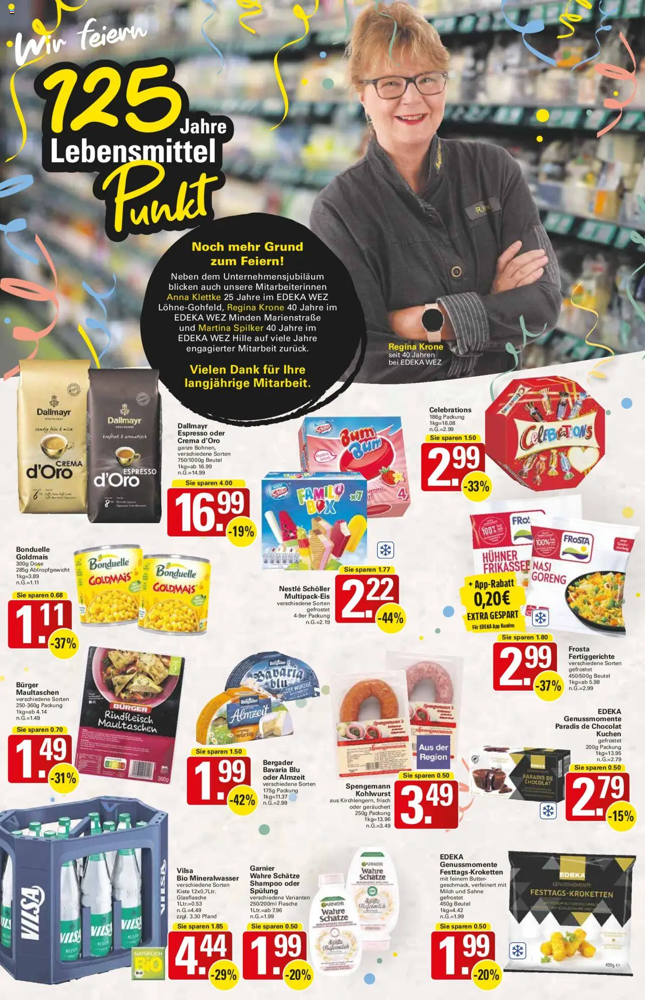 WEZ Prospekt – gültig ab 06.10.2025 | Seite: 3 | Produkte: Milch, Butter, Celebrations, Dallmayr