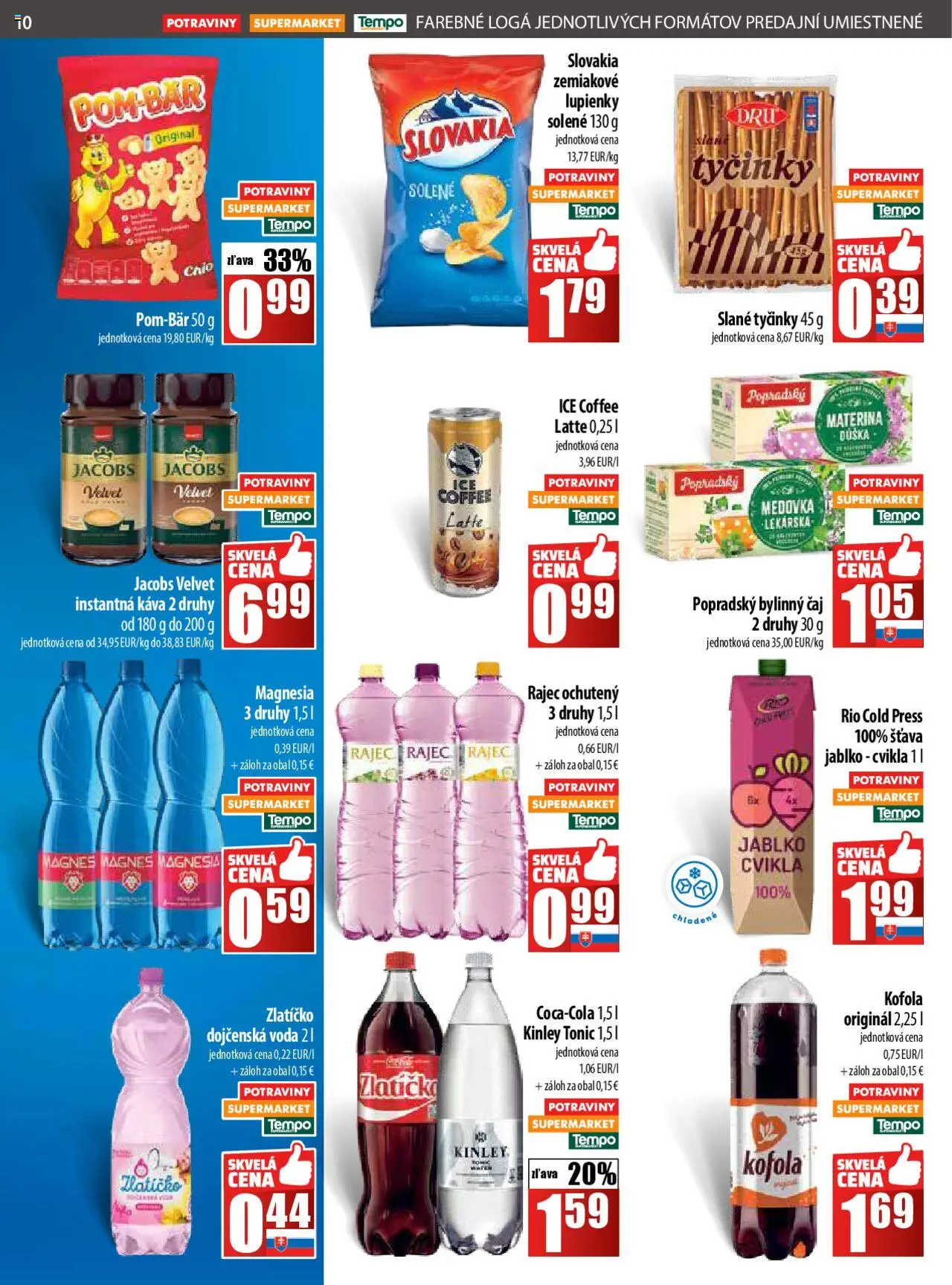 COOP Jednota leták │ platný od 21.08.2025 | Strana: 10 | Produkty: Čaj, Rajec, Magnesia, Cvikla