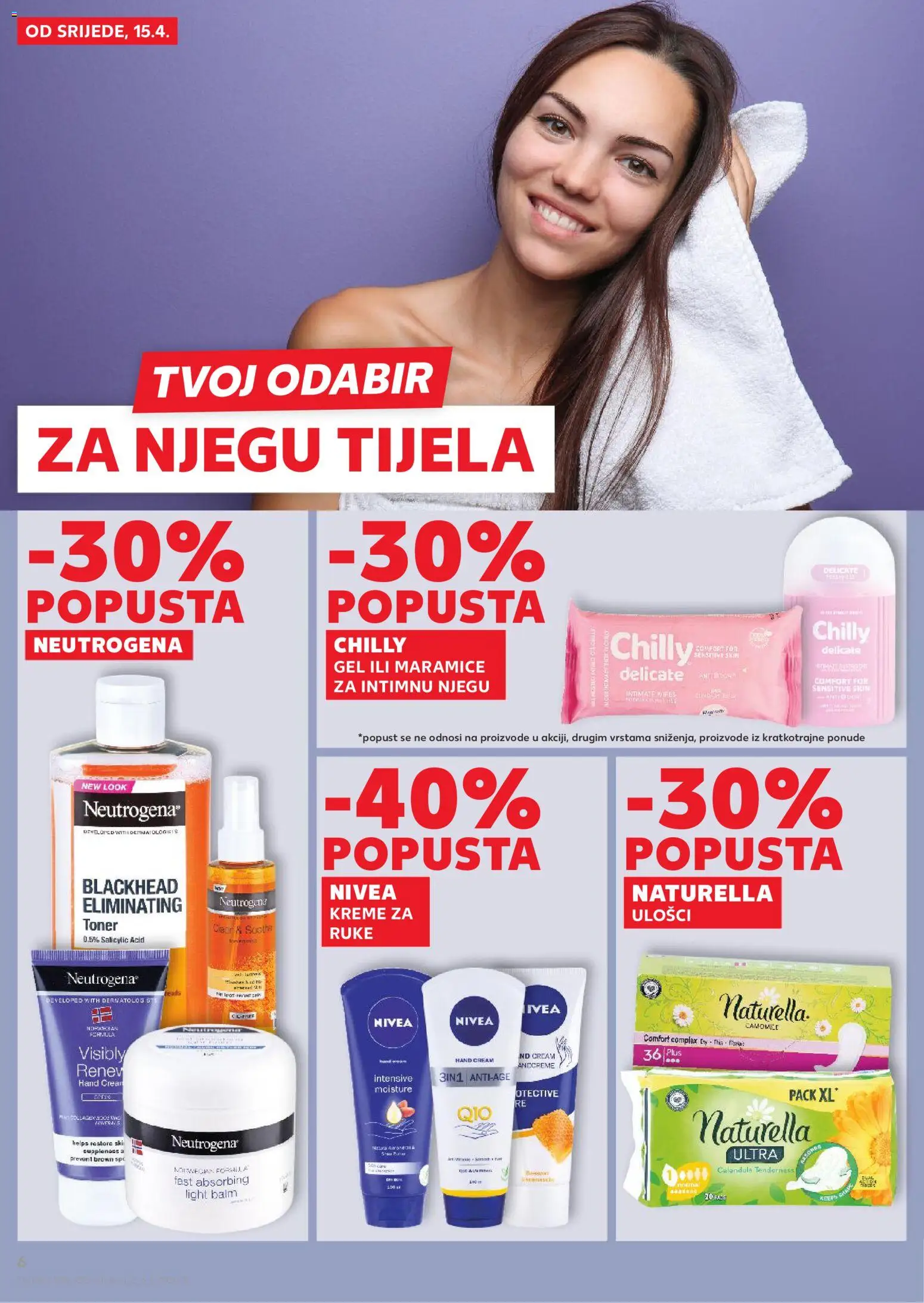 Kaufland katalog | vrijedi od 15.04.2026 | Stranica: 6 | Proizvodi: Nivea, Toner