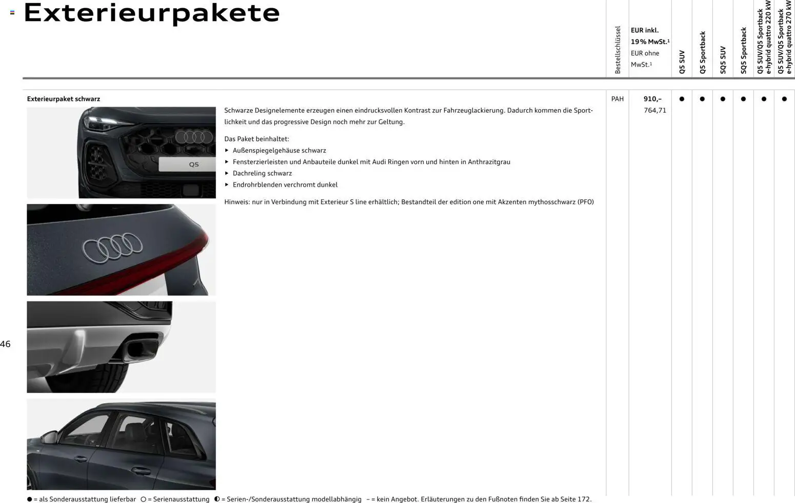 Audi Q5 – gültig ab 28.10.2025 | Seite: 46