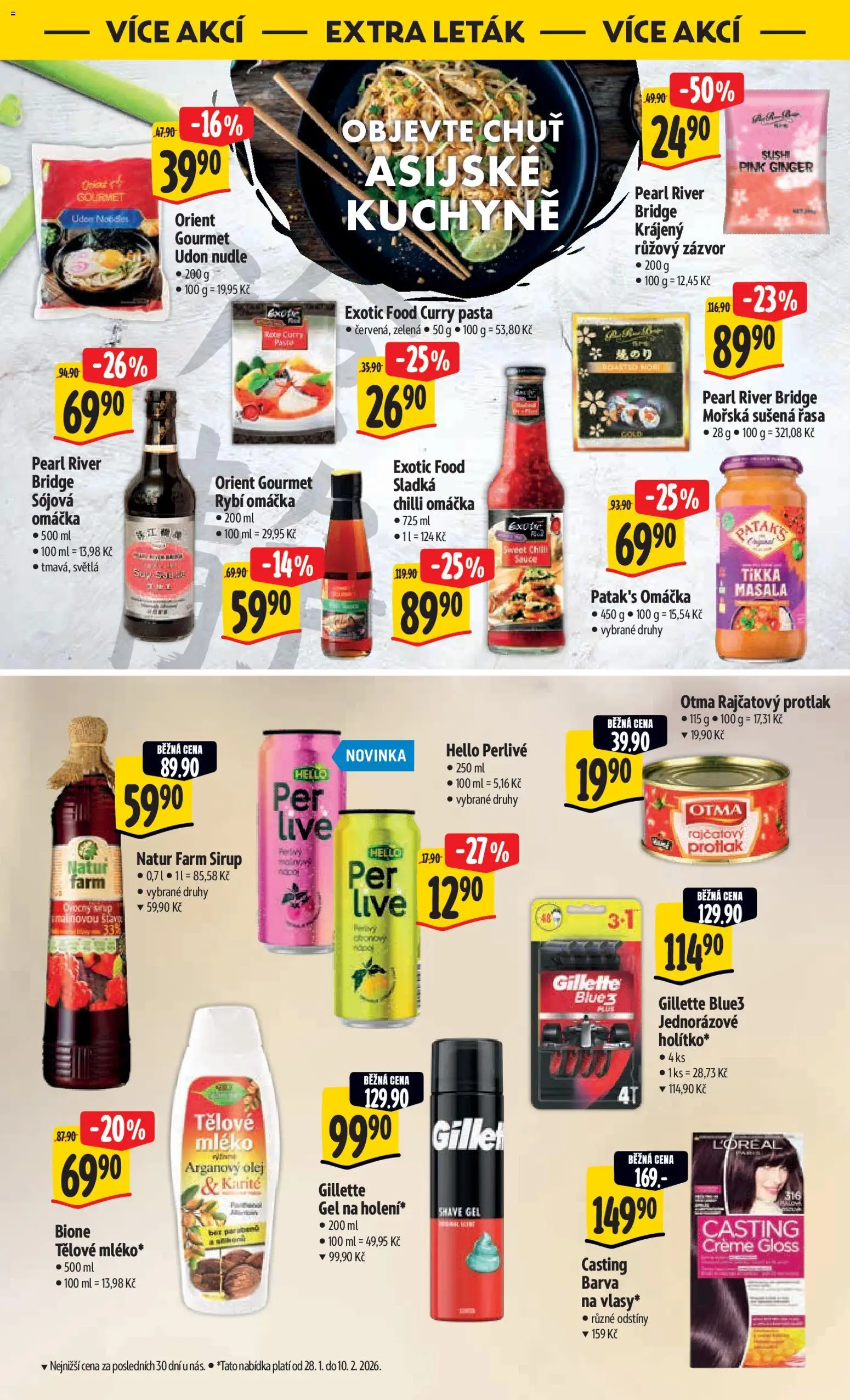 Albert leták - Hypermarket od 28.01.2026 | Strana: 43 | Produkty: Udon nudle, Sirup, Sushi, Nudle