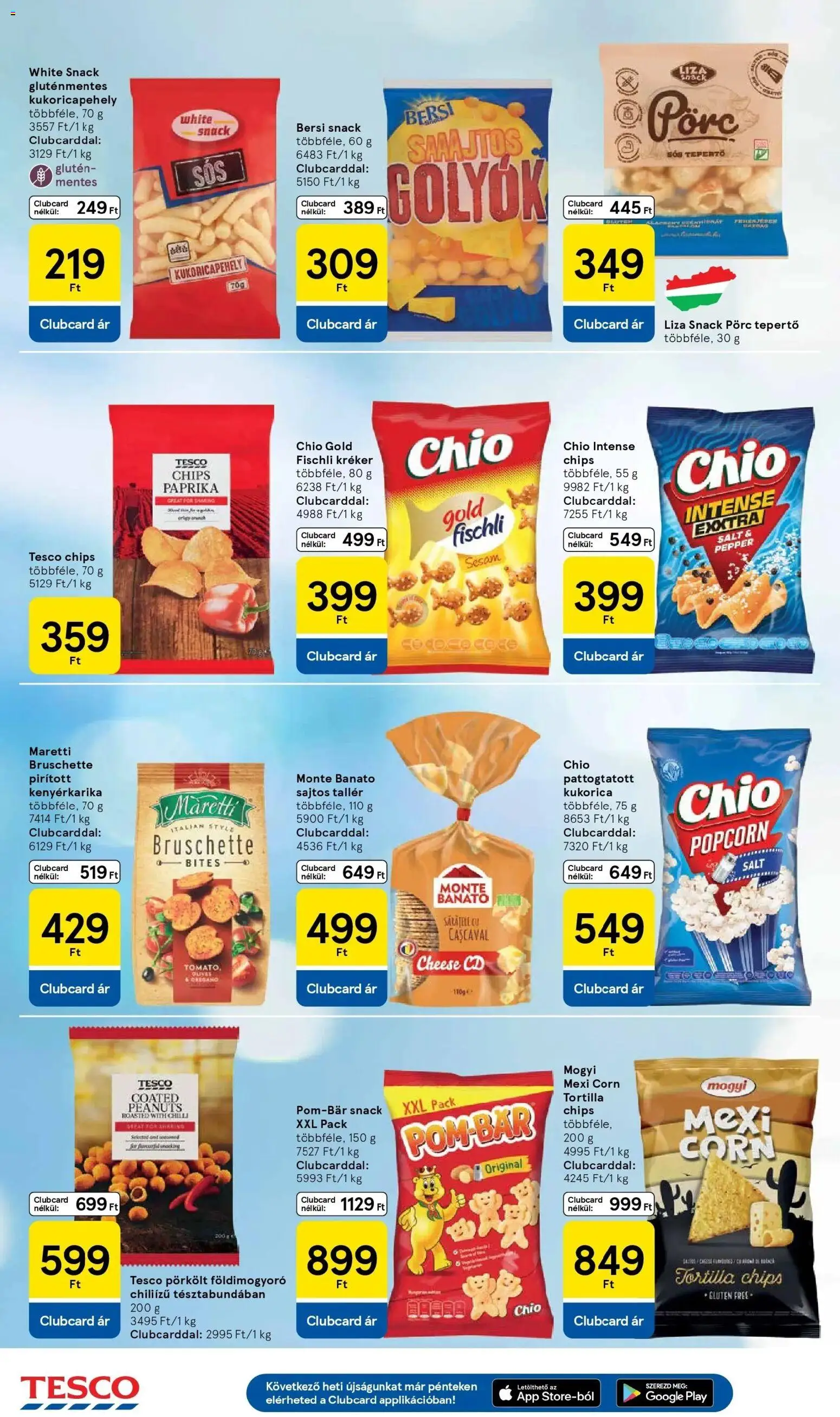 Tesco akciós ujság - amely érvényes a következő dátumtól: 26.02.2026 | Oldal: 18 | Termékek: Sajtos tallér, Chips, Kréker, Kukoricapehely