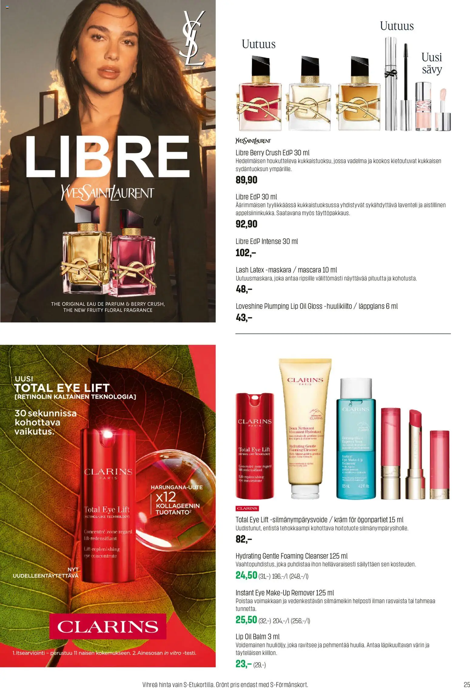 Sokos tarjoukset – voimassa 26.01.2026 alkaen | Sivu: 25 | Tuotteet: Vadelma, Huulikiilto, Silmänympärysvoide