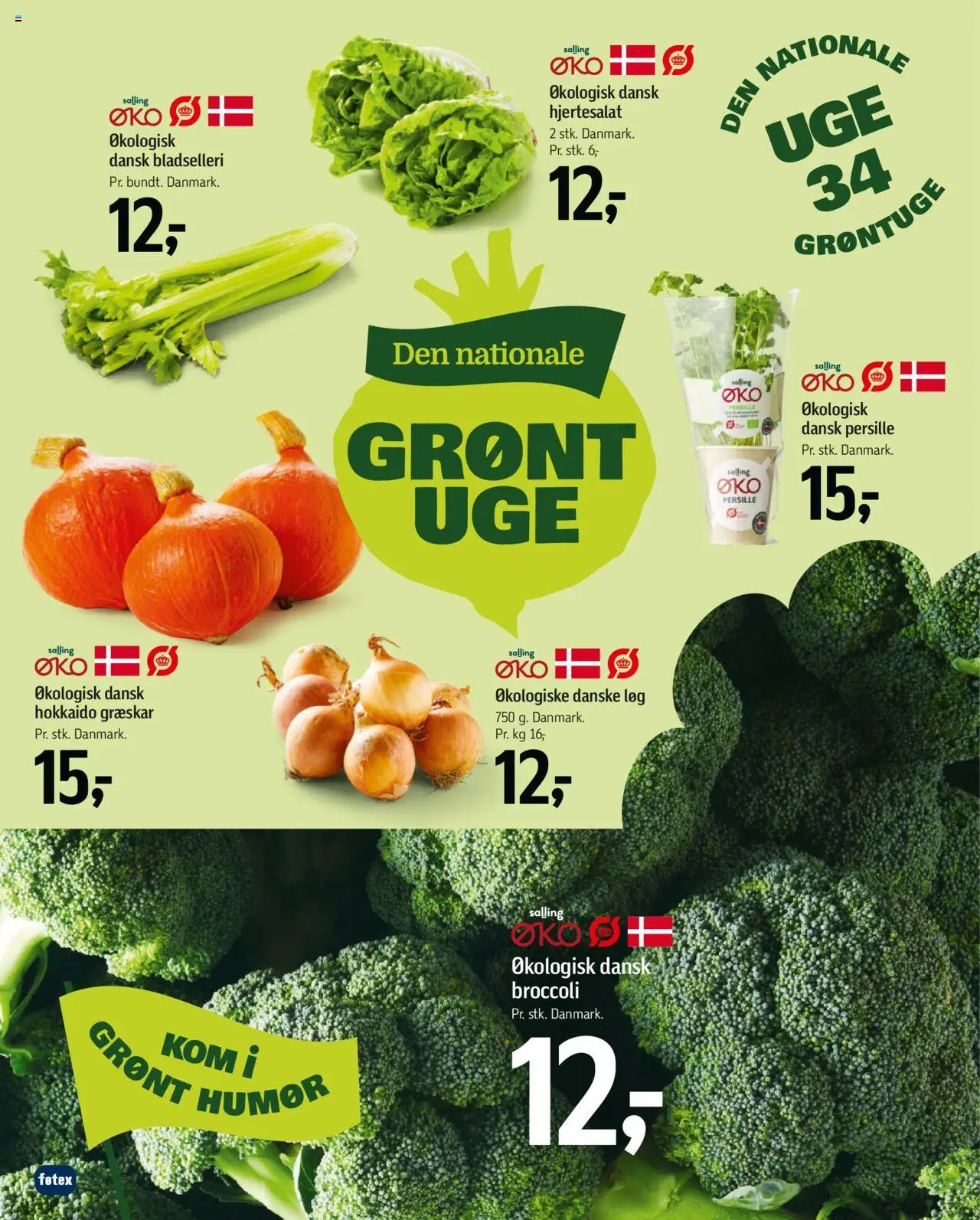 Føtex Tilbudsavis gyldig fra 15.08.2025 | Side: 14 | Produkter: Græskar, Løg, Bladselleri, Persille