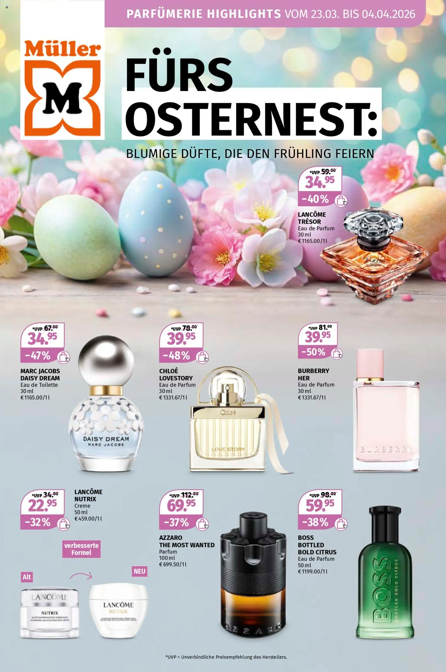 Müller Parfümerie Angebote gültig ab 23.03.2026 | Seite: 1